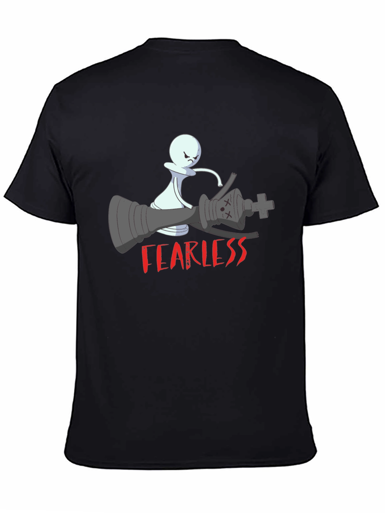 Fearless Chess Piece Graphic T-Shirt - 4