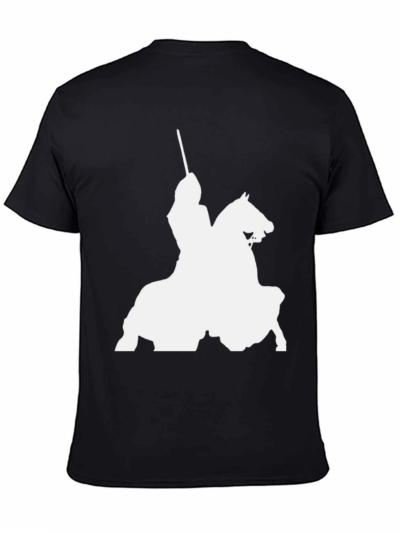 Black Knight On Horse T-Shirt - Bold Graphic Tee view 4