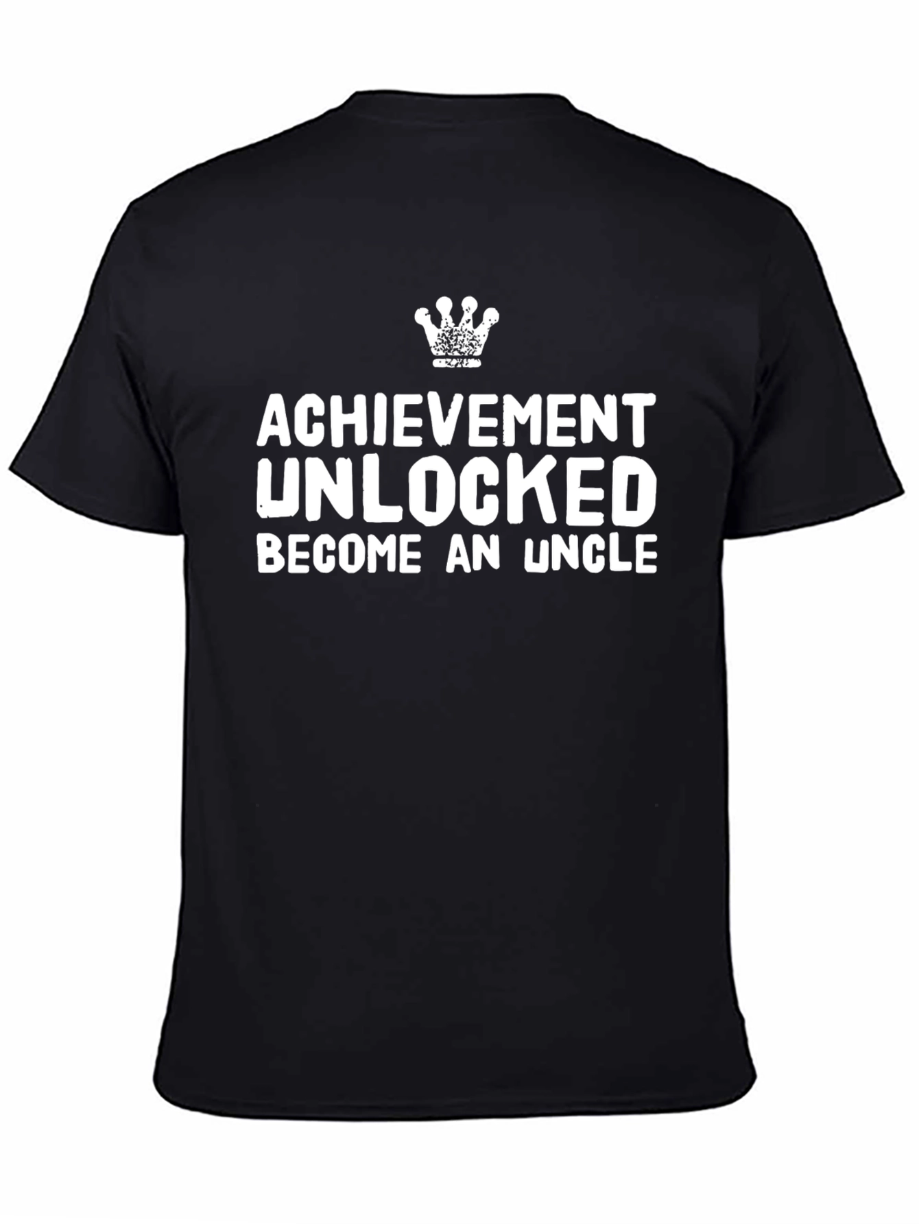 Black Achievement Unlocked Uncle T-Shirt view 4