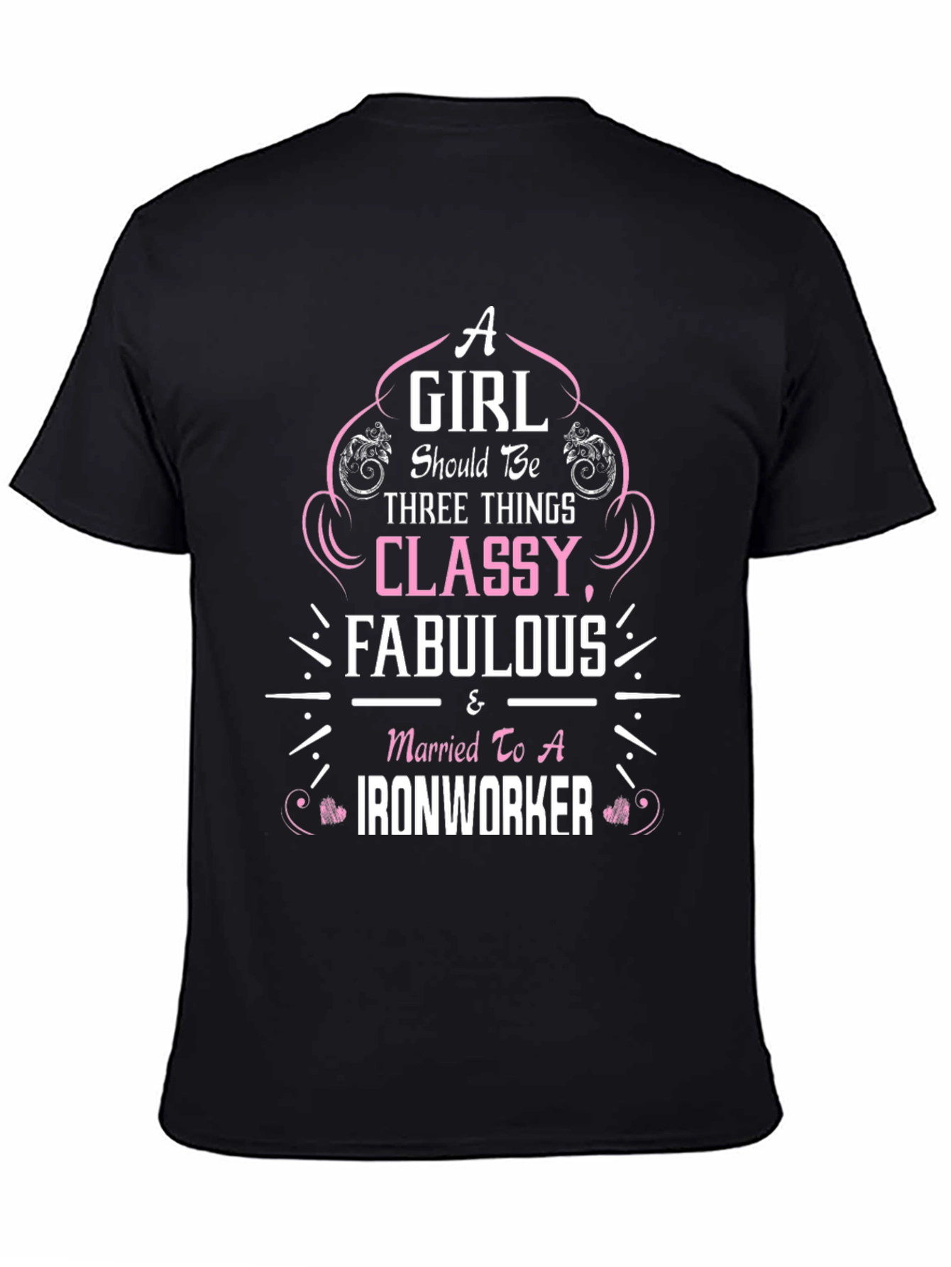 Black Classy, Fabulous Ironworker T-Shirt view 4