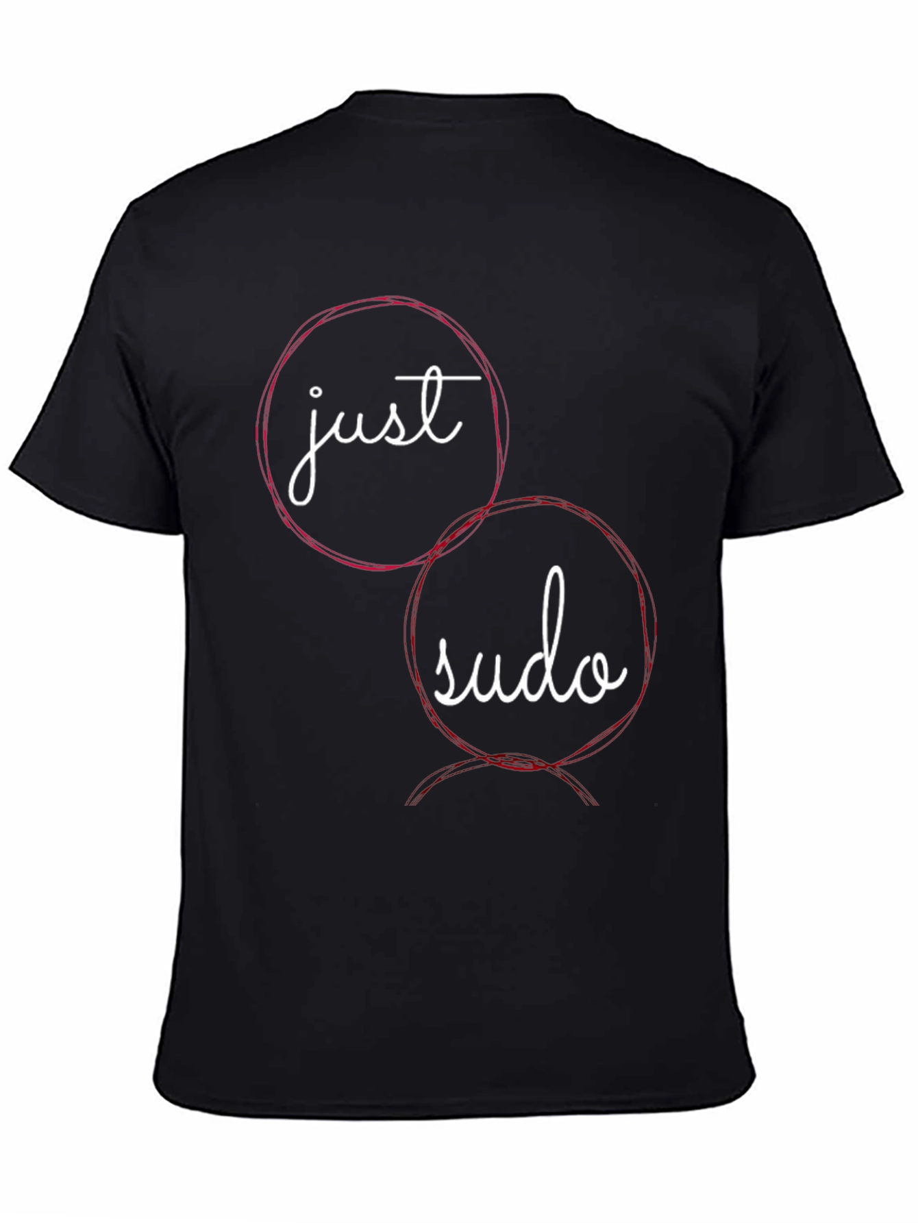 Just Sudo T-Shirt - Black Crew Neck Tee for Developers - 4