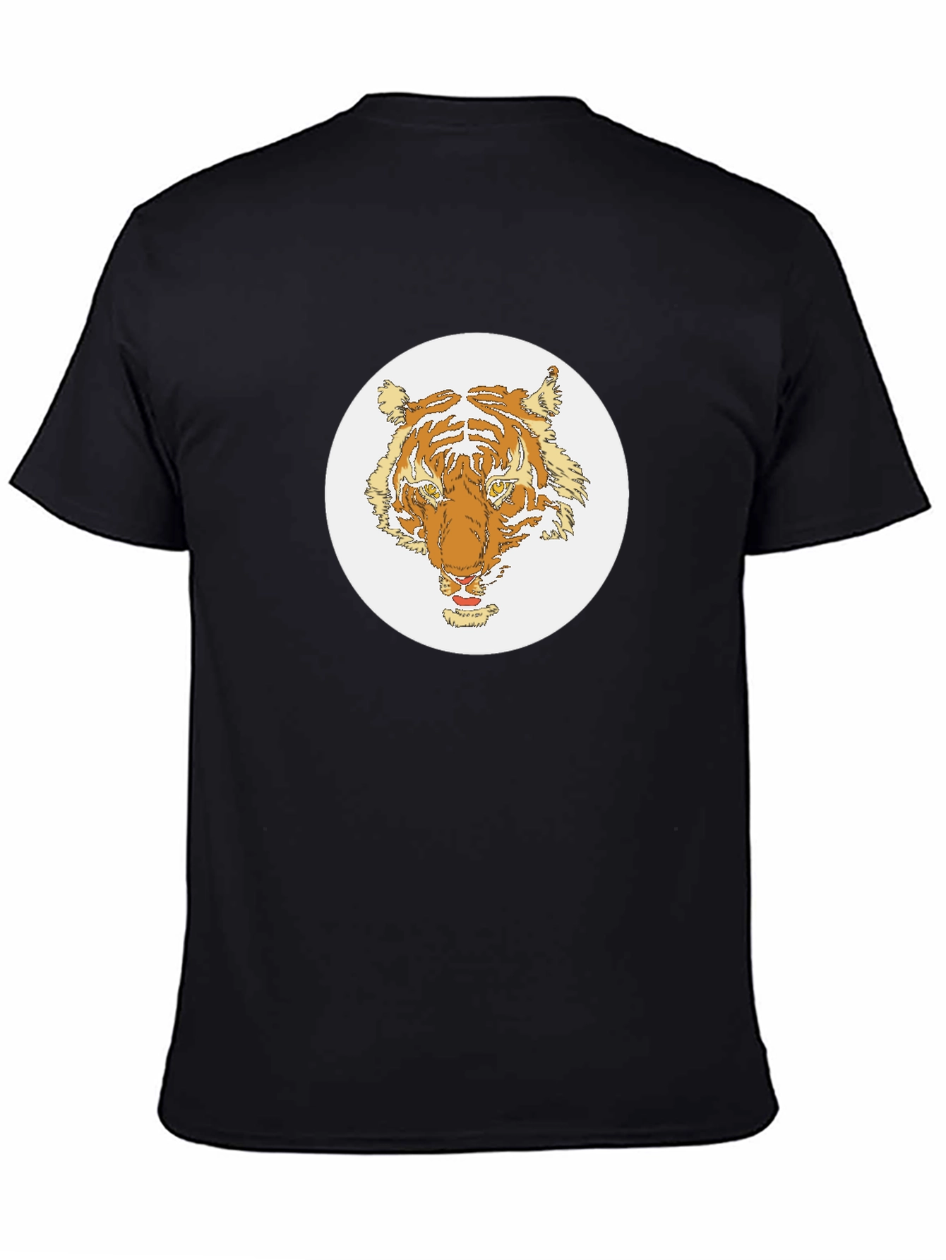 Black Tiger Graphic Tee - Black Cotton Blend view 4