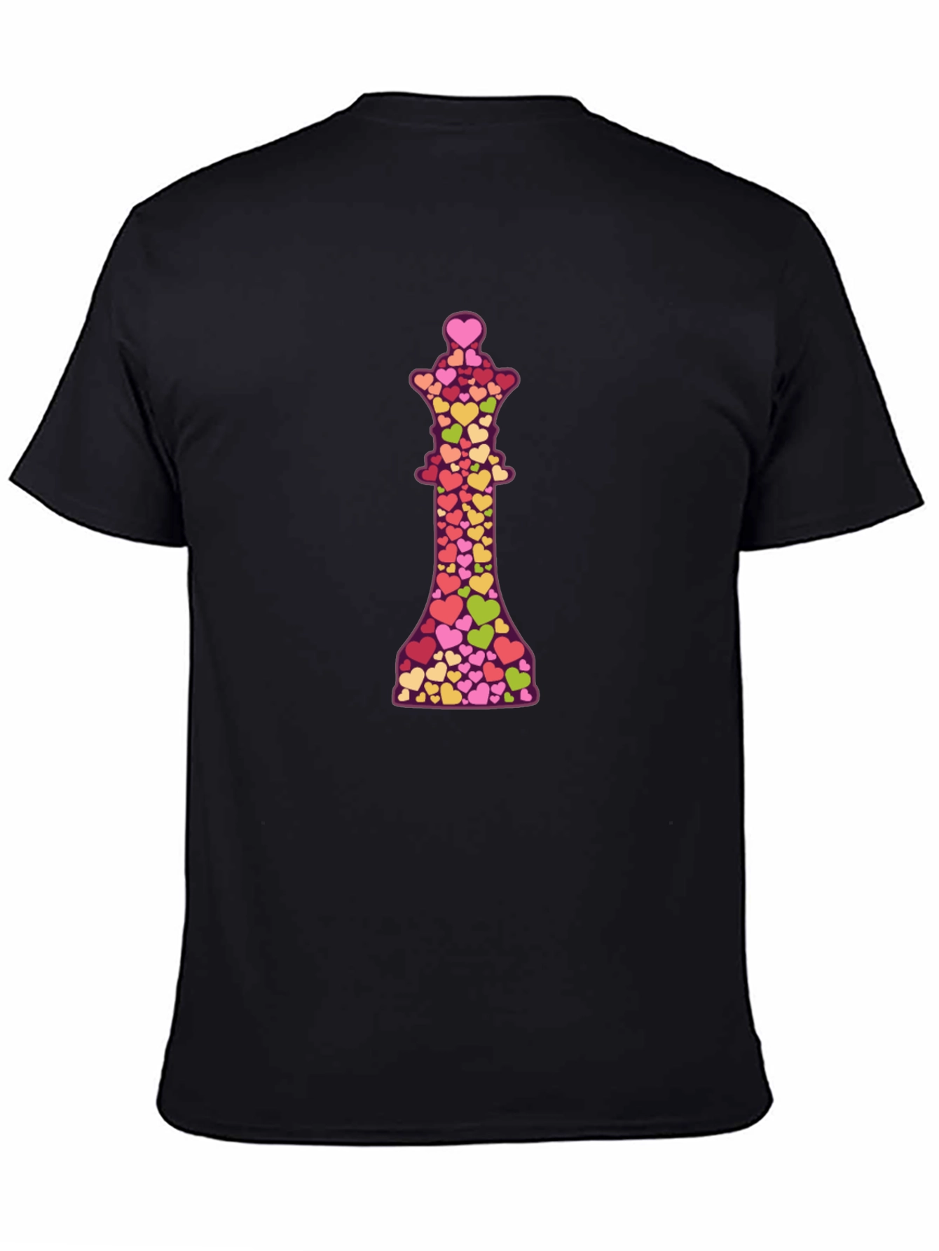 Black Heart Queen Graphic Black T-Shirt view 4