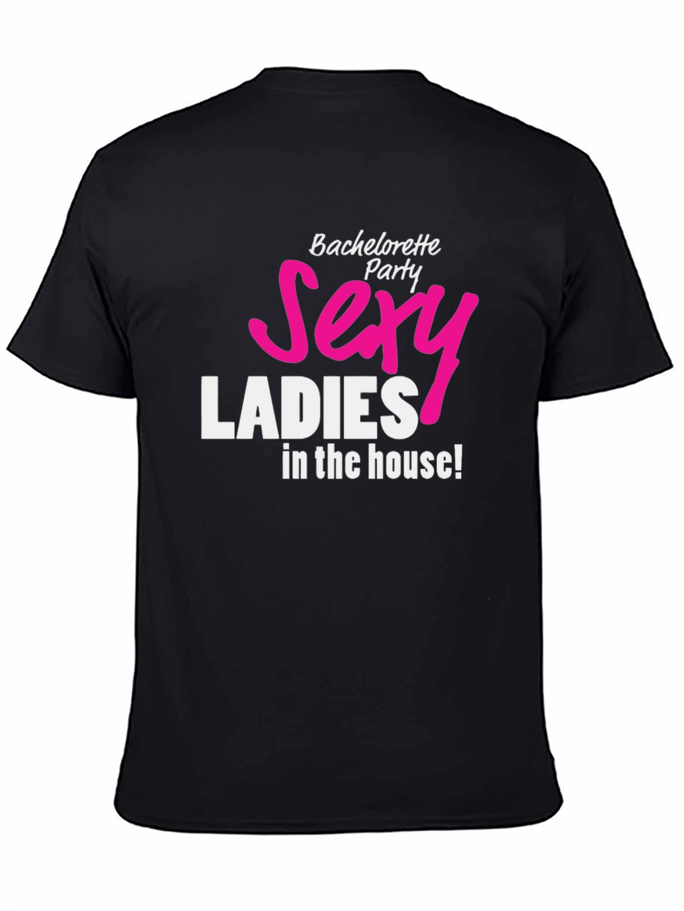 Black Sexy Ladies Bachelorette Party Black T-Shirt view 4