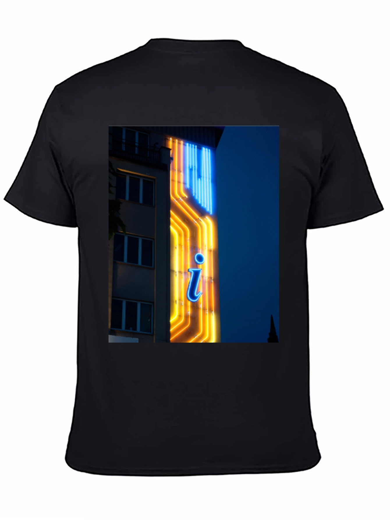 Black Neon Sign Graphic T-Shirt view 4
