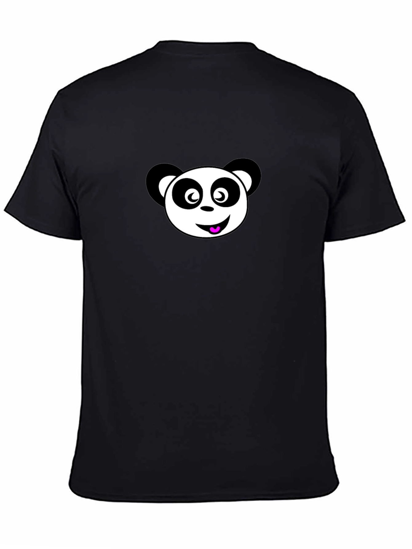 Black Panda Graphic Black T-Shirt view 4