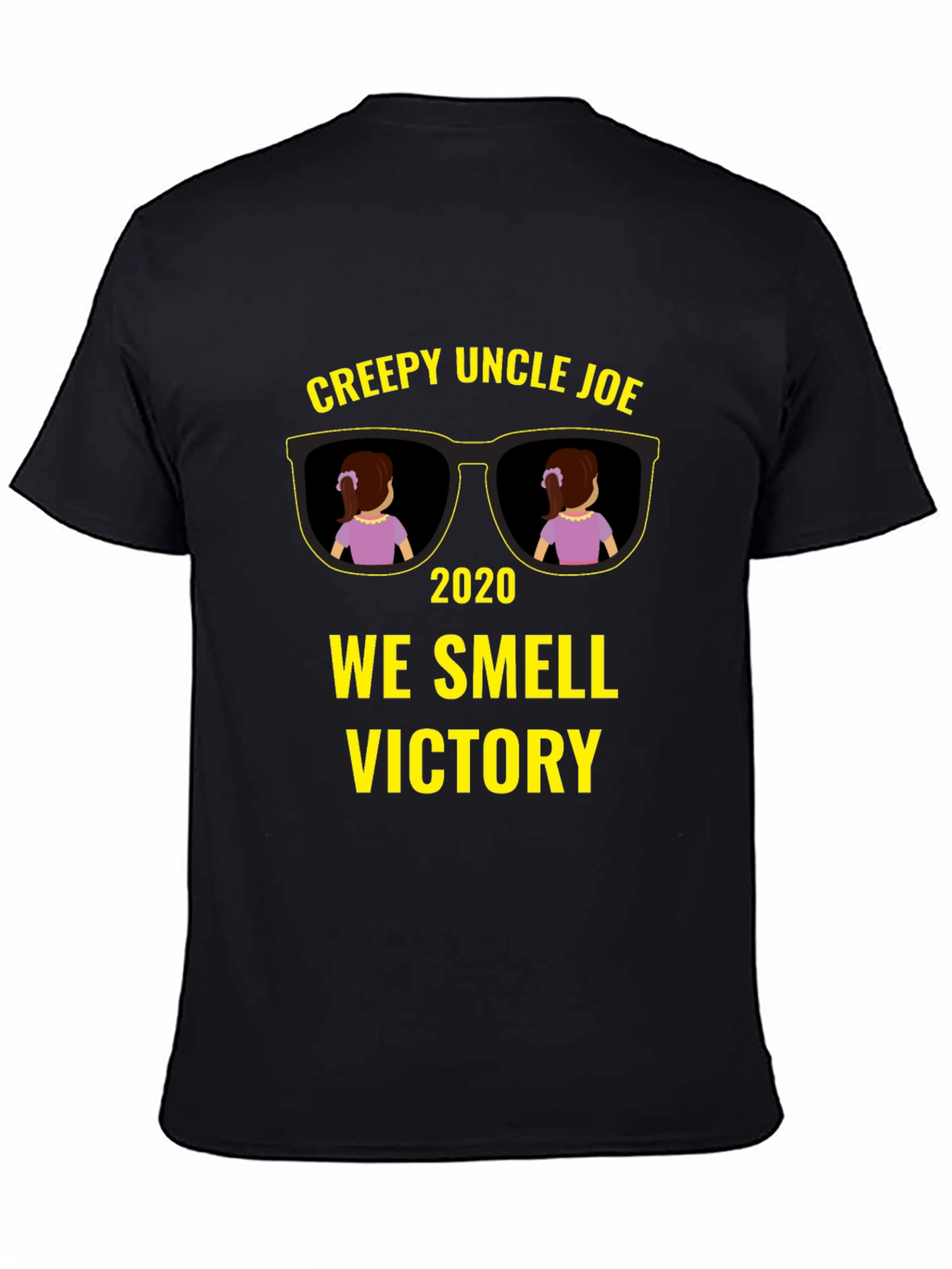 Black Creepy Uncle Joe 2020 T-Shirt view 4