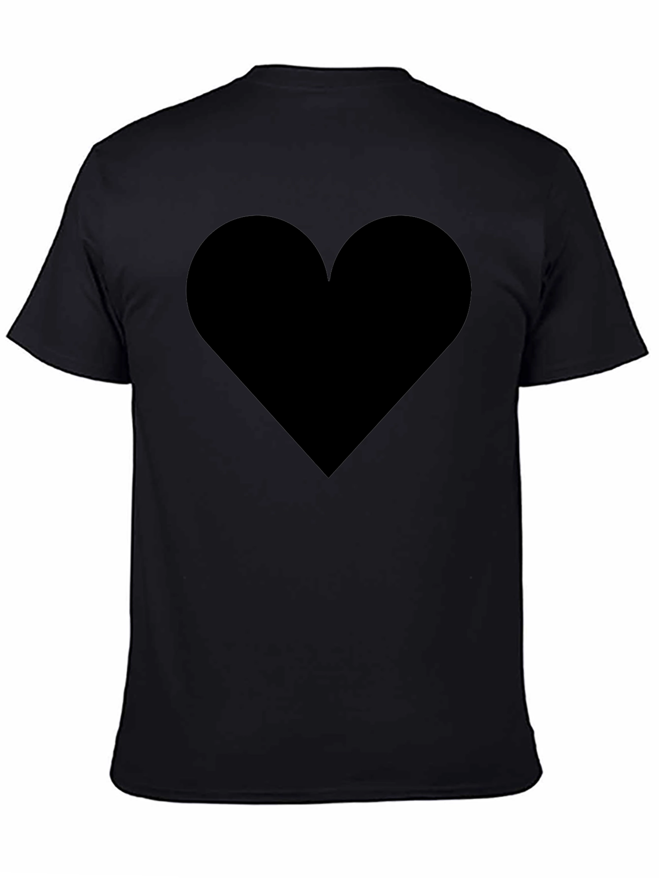 Black Black Heart Graphic Tee - Stylish & Comfortable view 4