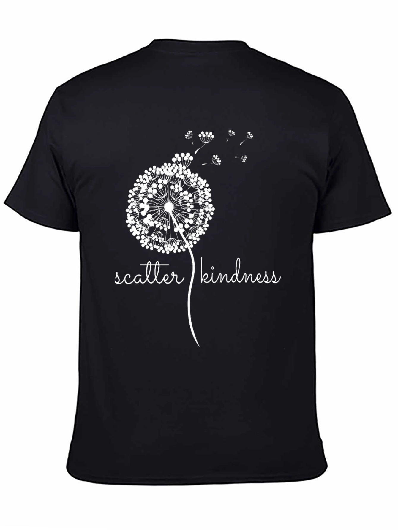 Black Scatter Kindness Graphic T-Shirt view 4