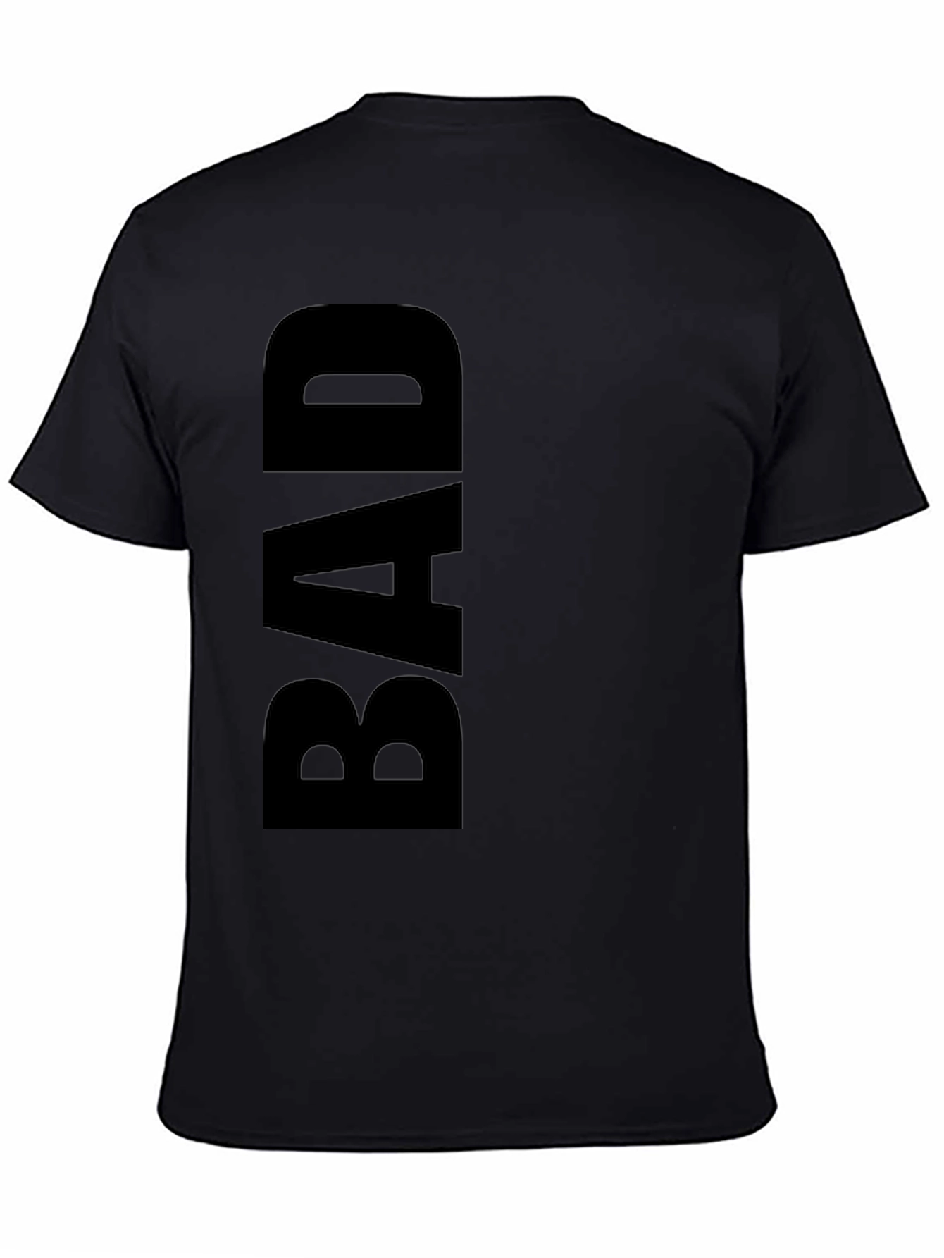 Black Black "BAD" Graphic Tee - Trendy Casual Wear view 4