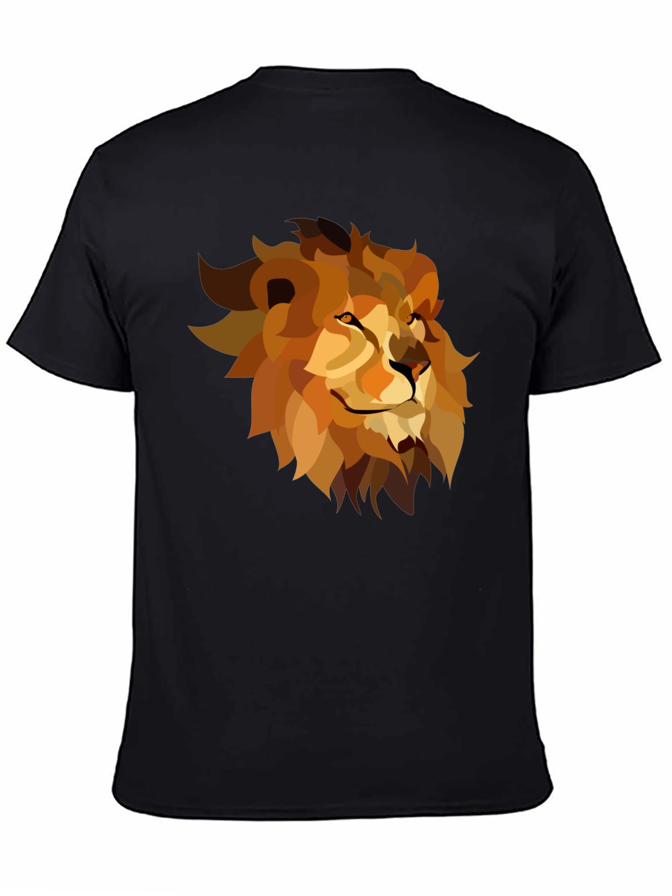 Black Lion Graphic Black Tee - Men's Casual Style view 4