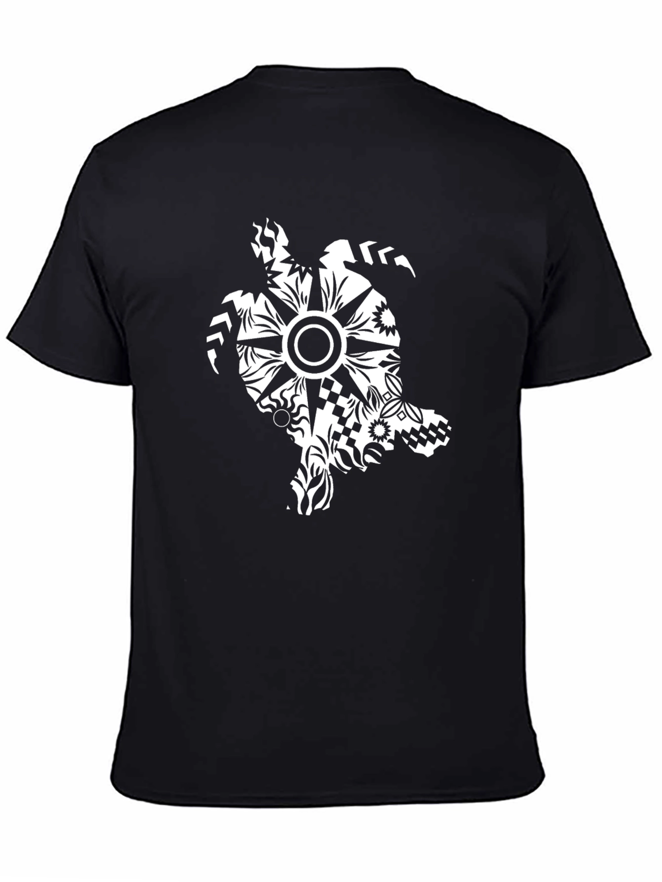 Black Turtle Graphic Tee - Black Unisex T-Shirt view 4