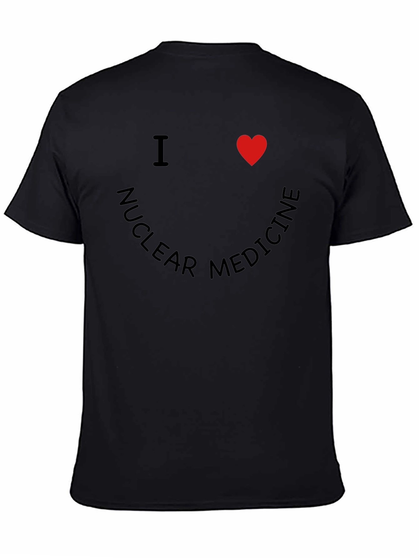 Black I Heart Nuclear Medicine Black T-Shirt view 4