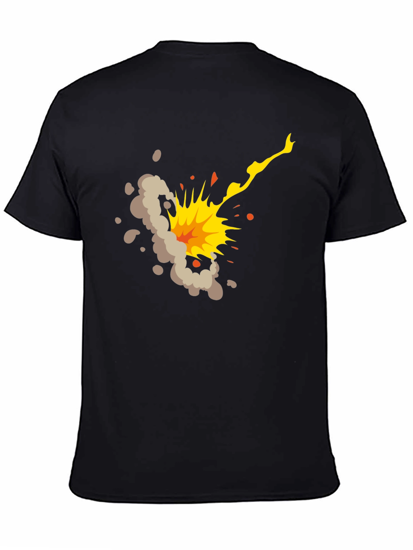 Black Explosion Graphic Black T-Shirt view 4