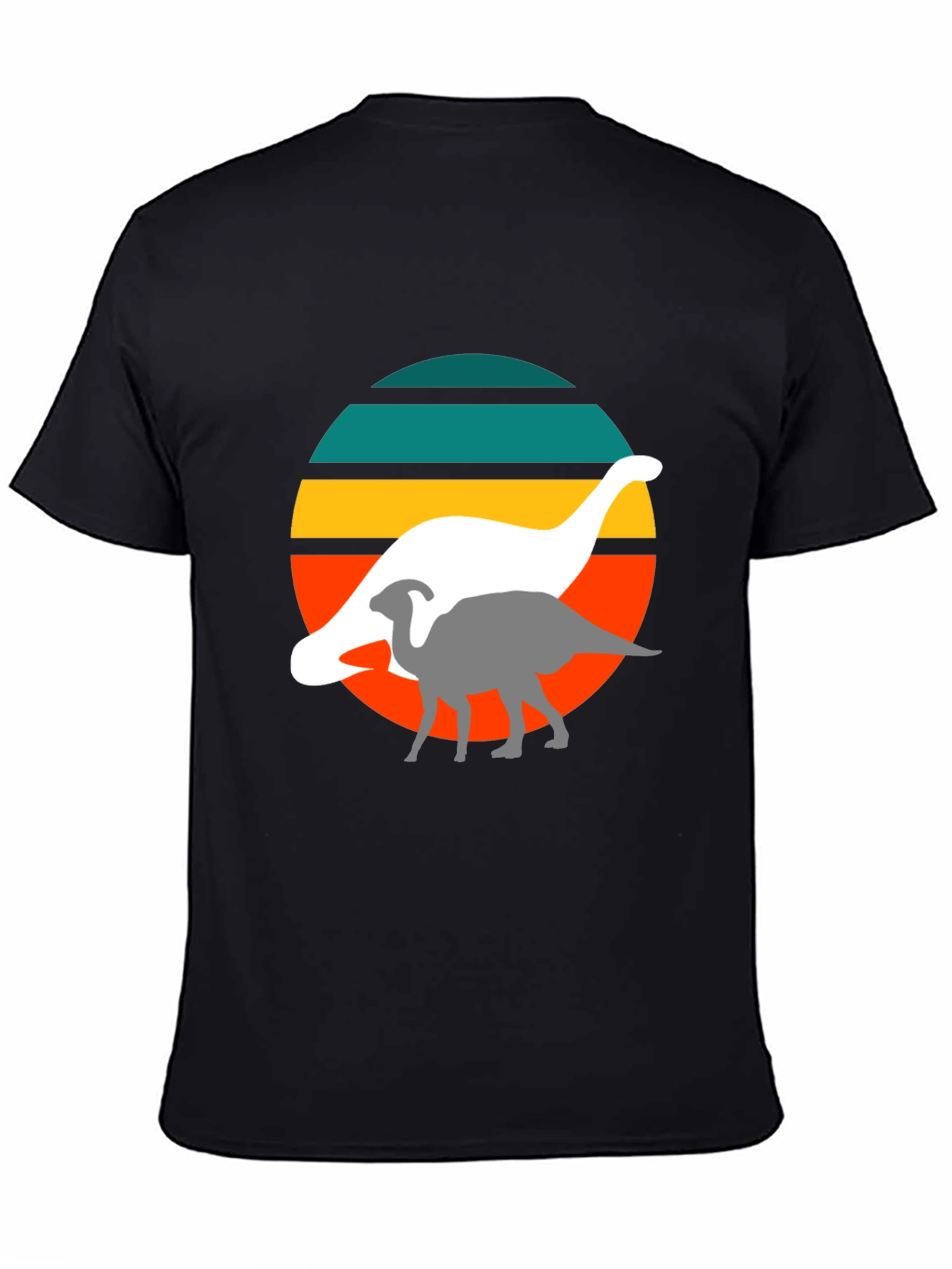 Black Retro Dinosaur T-Shirt view 4