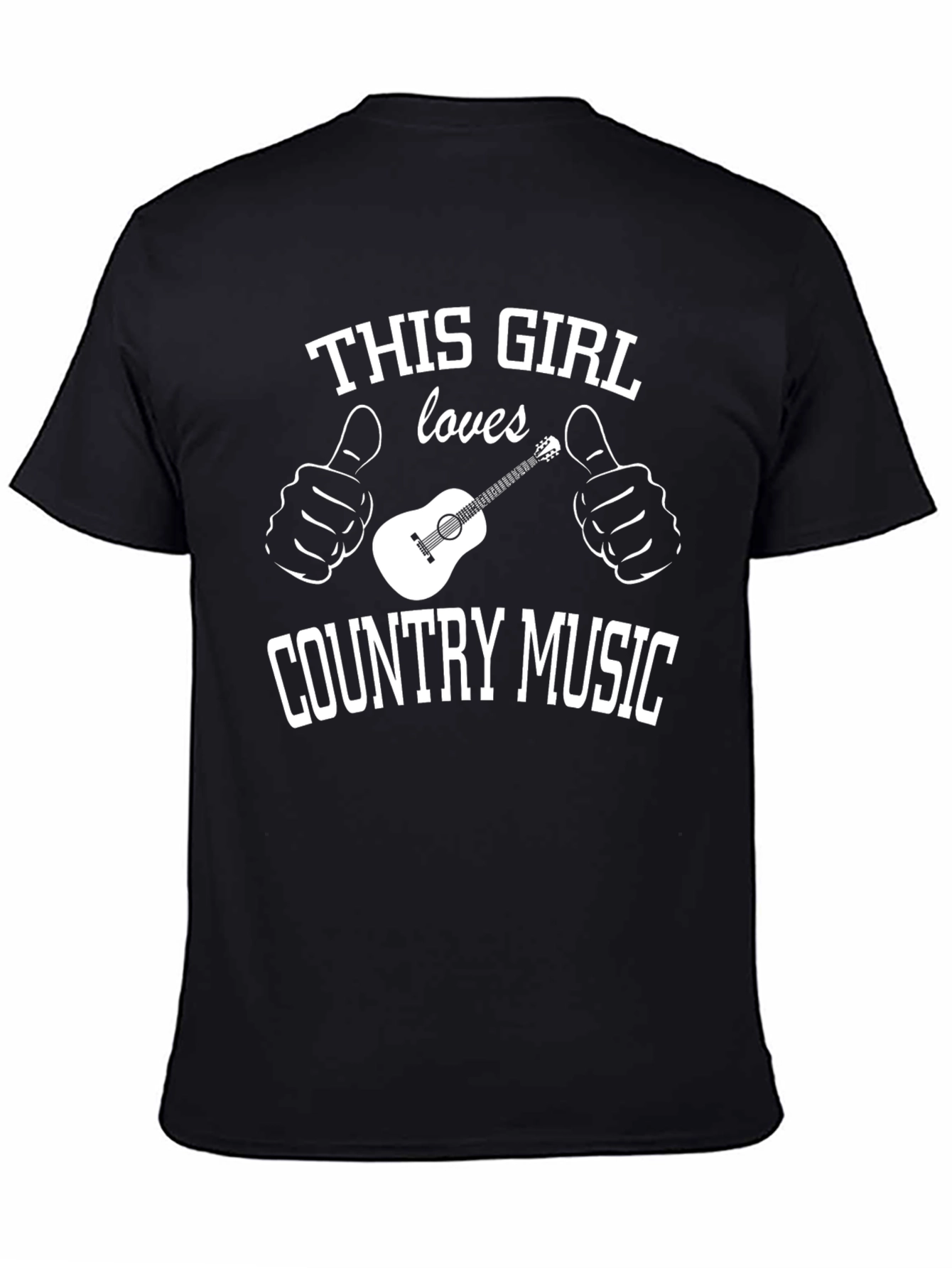 Black Country Music Lover T-Shirt - "This Girl Loves" view 4