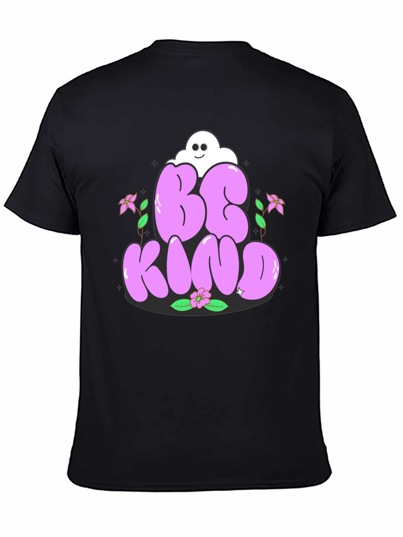 Black Be Kind Graphic Tee - Stylish Unisex T-Shirt view 4