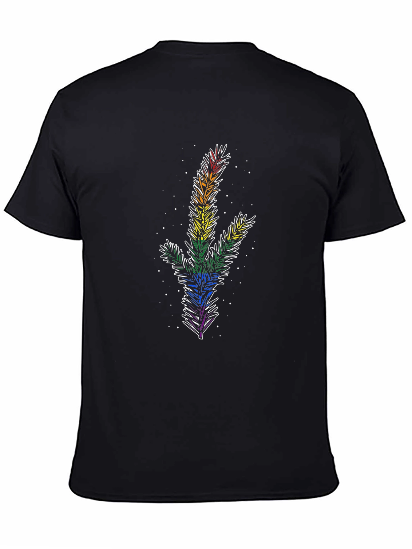 Rainbow Pine Tree Graphic Tee - Pride Apparel - 4