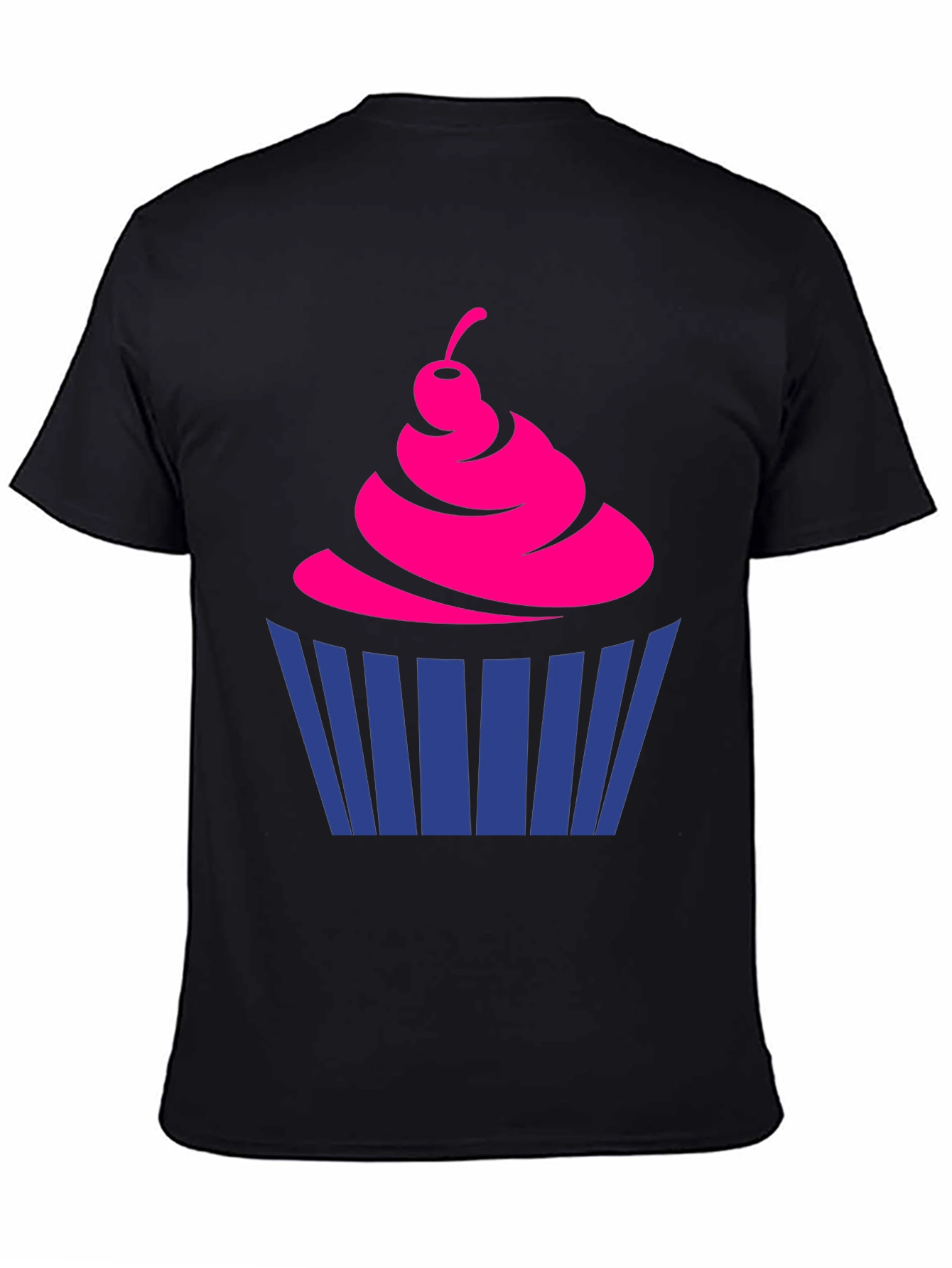 Black Fun Cupcake Graphic Tee - Casual Style view 4