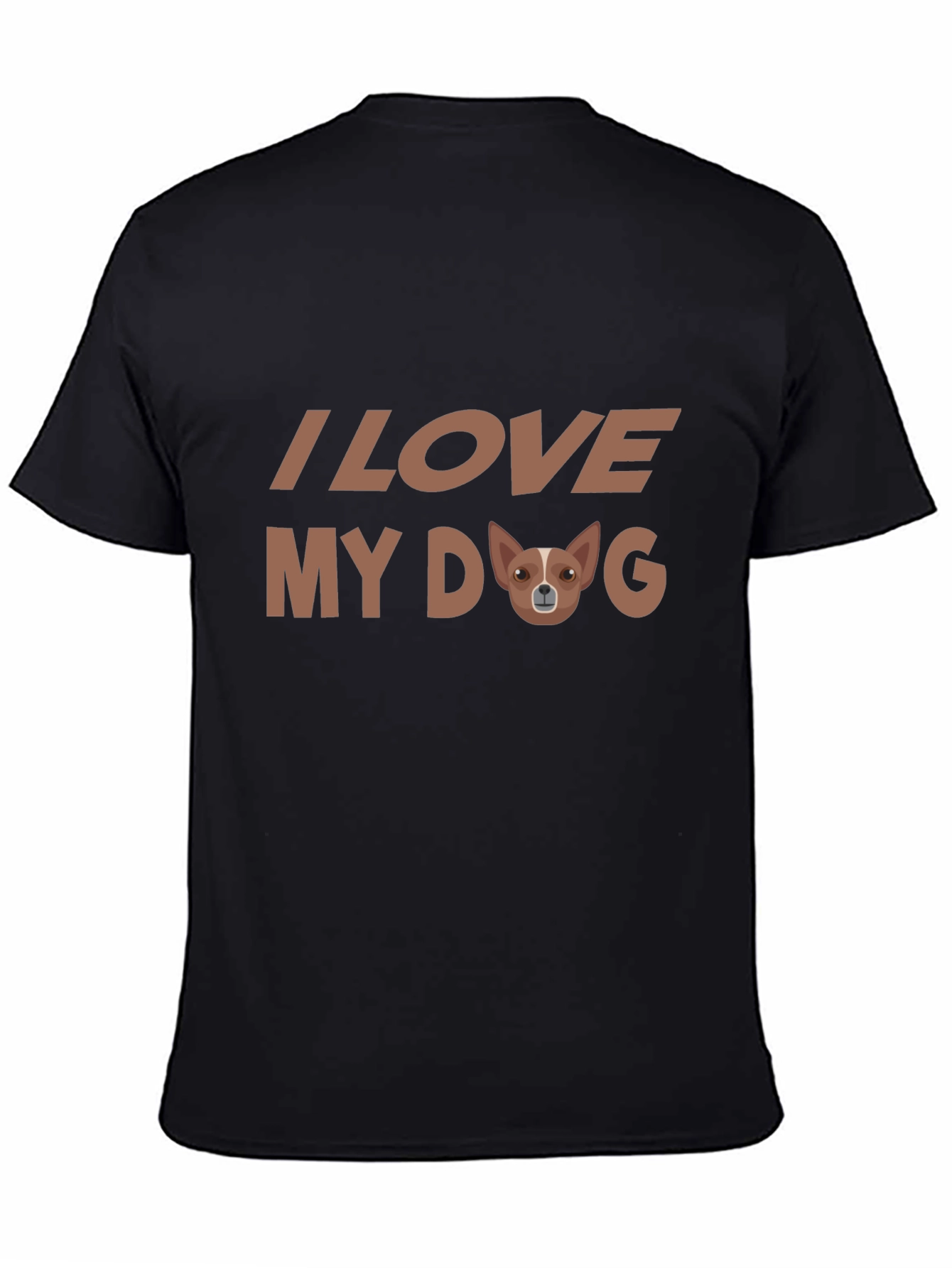 Black I Love My Dog Graphic Tee view 4