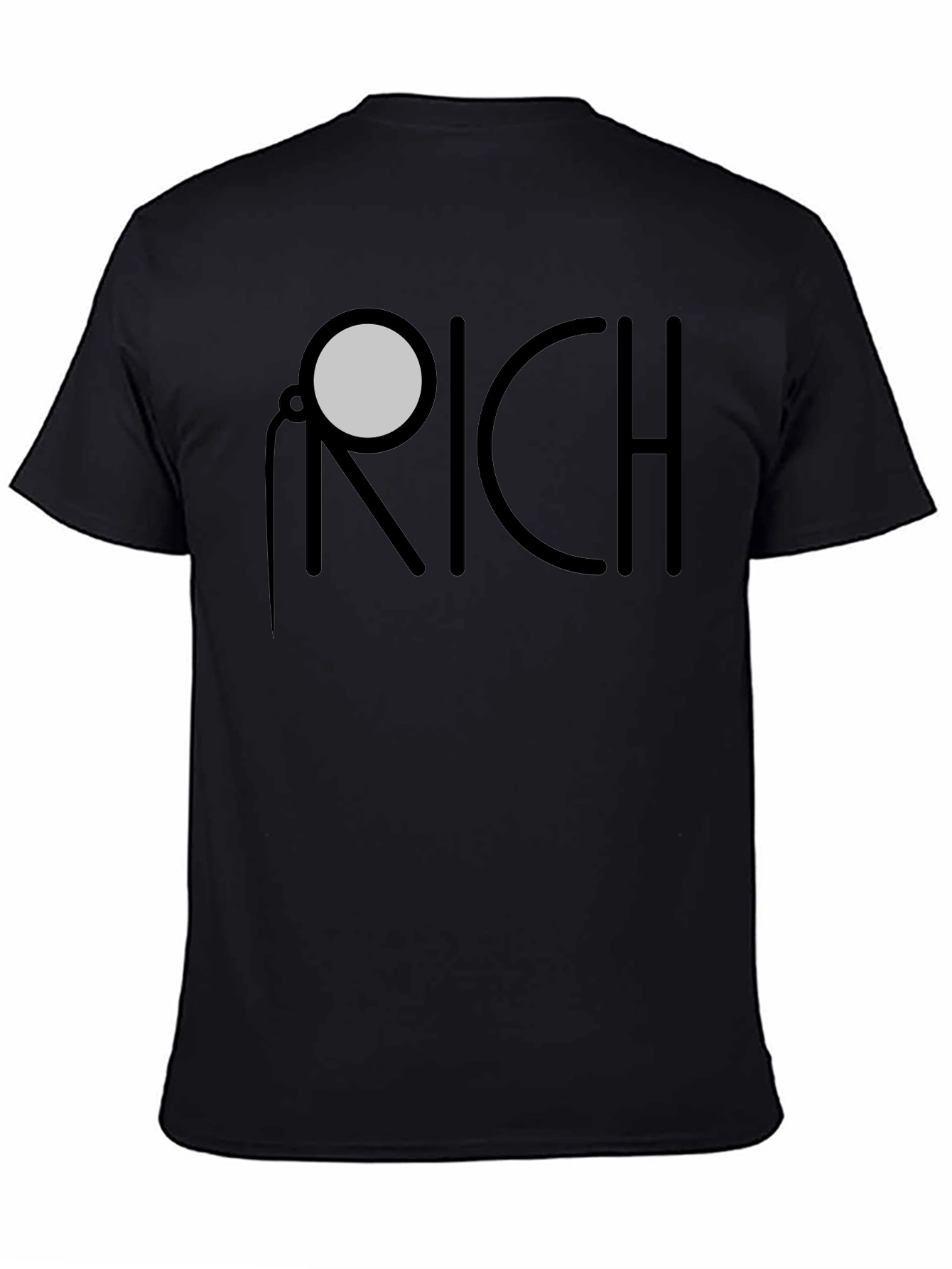 Black Monocle RICH Graphic Tee - Unique Fashion Statement view 4