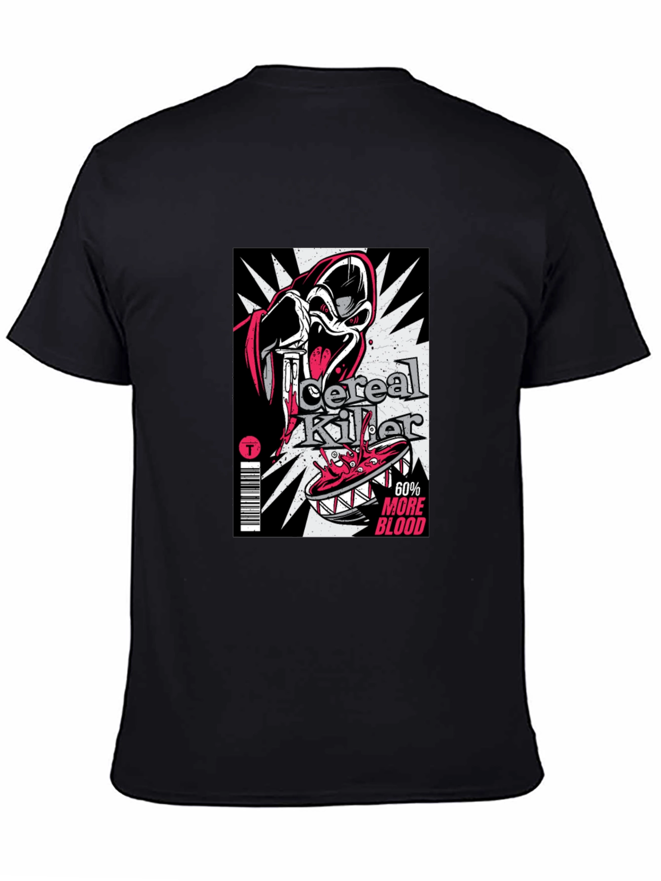 Black Cereal Killer Graphic T-Shirt - Black view 4