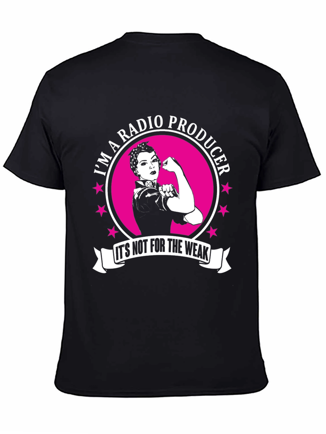 Black Radio Producer T-Shirt - It's Not For The Weak! view 4