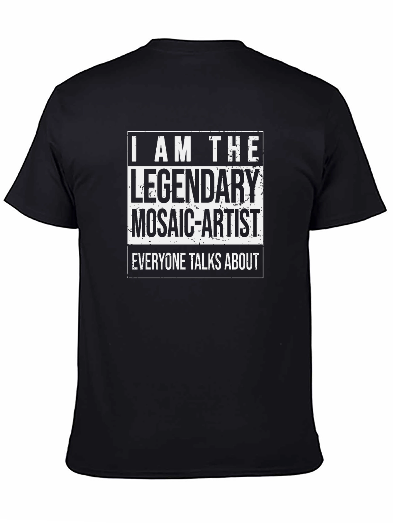 Black Legendary Mosaic Artist T-Shirt - Black view 4