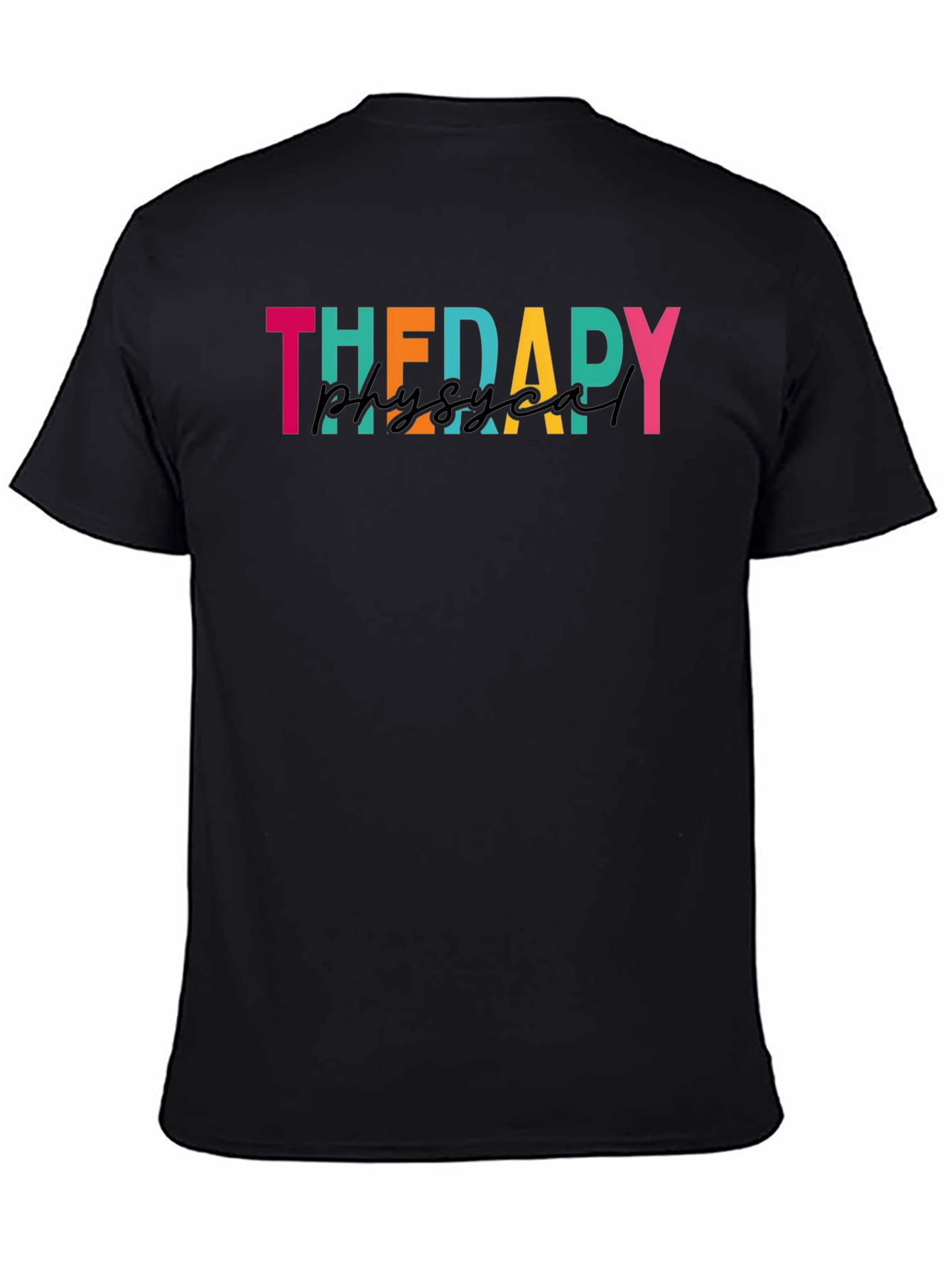 Black Therapy Physical T-Shirt - Black view 4