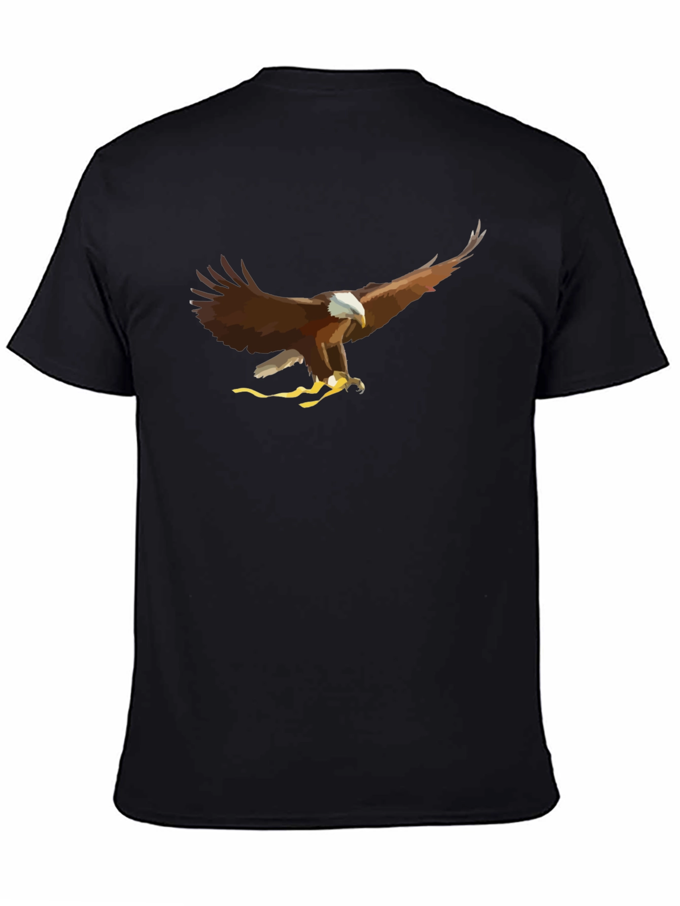 Black Eagle Graphic T-Shirt - Cool Bird of Prey Design view 4
