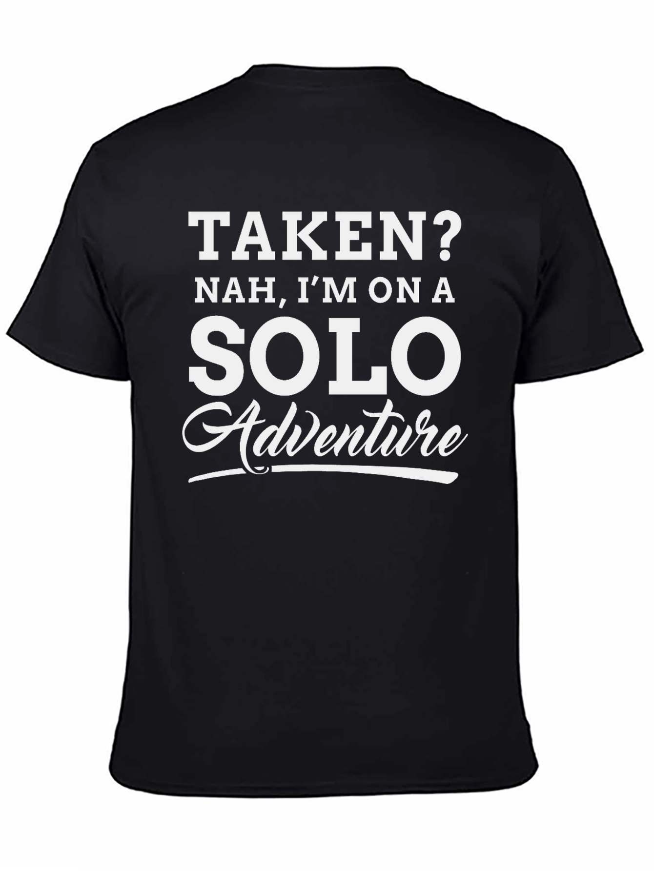 Black Solo Adventure Black Graphic Tee view 4