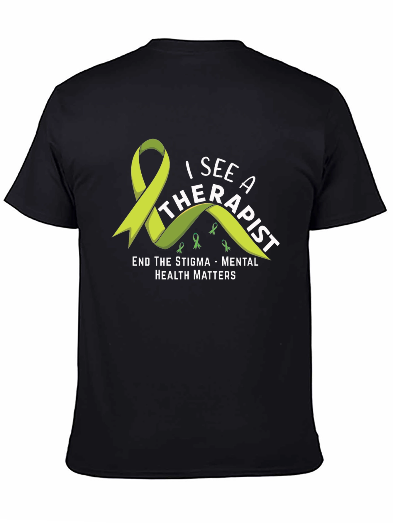Black Mental Health Matters T-Shirt: See a Therapist view 4