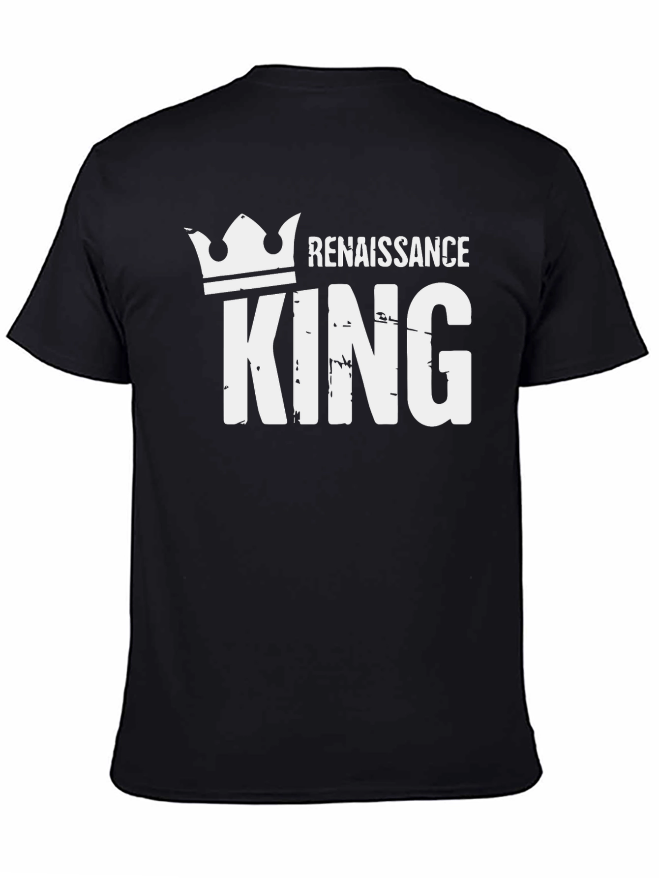 Black Renaissance King Graphic T-Shirt view 4
