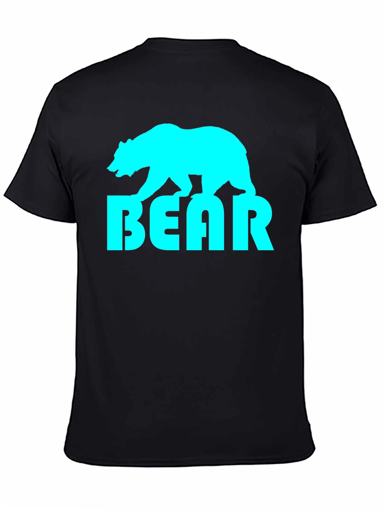 Black Cool Bear Graphic Tee - Stylish Black T-Shirt view 4