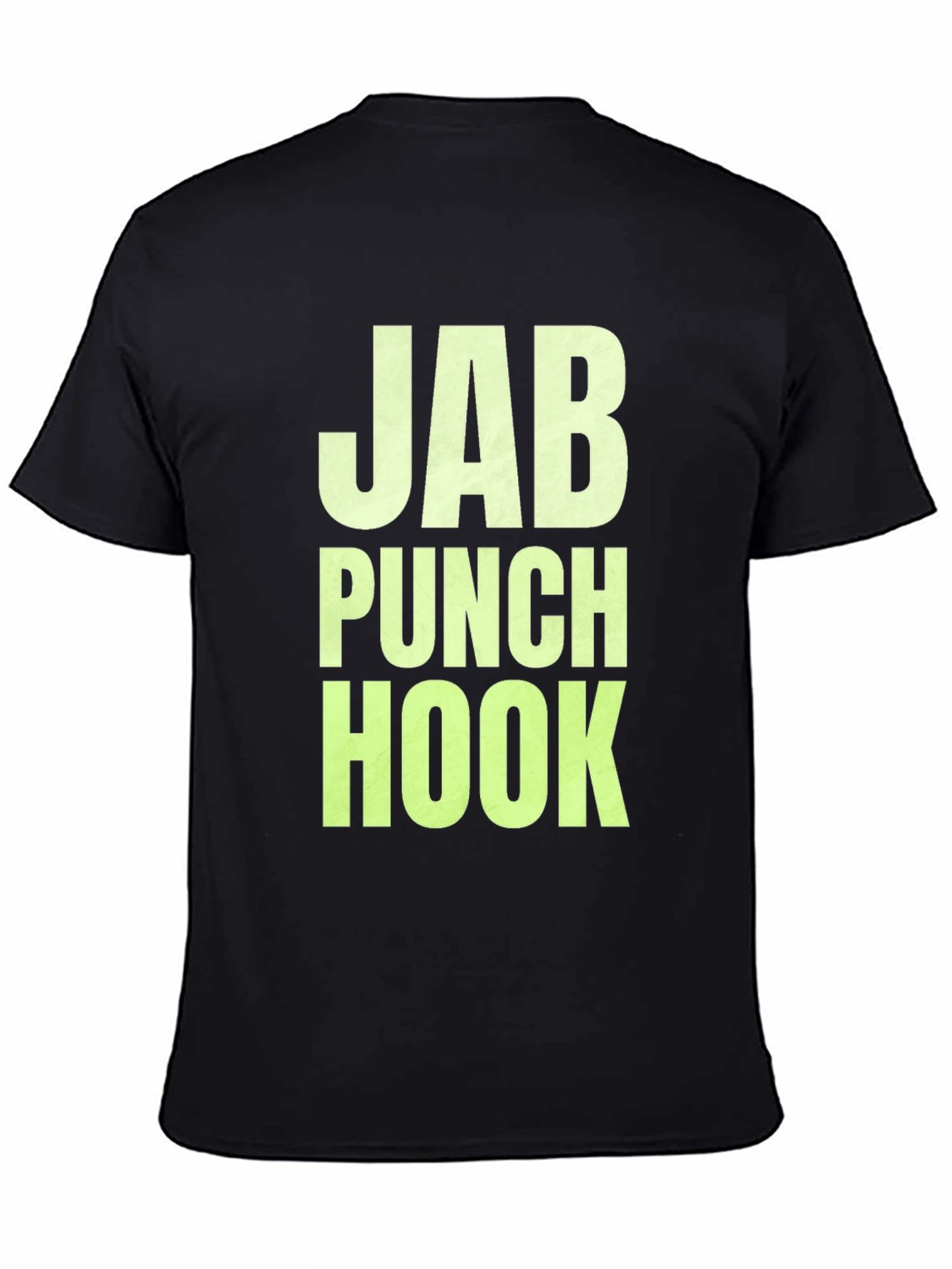 Black Jab Punch Hook Graphic Tee - Boxing MMA view 4