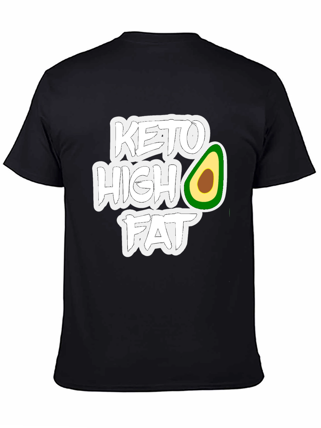 Keto High Fat T-Shirt - Avocado Design - 4