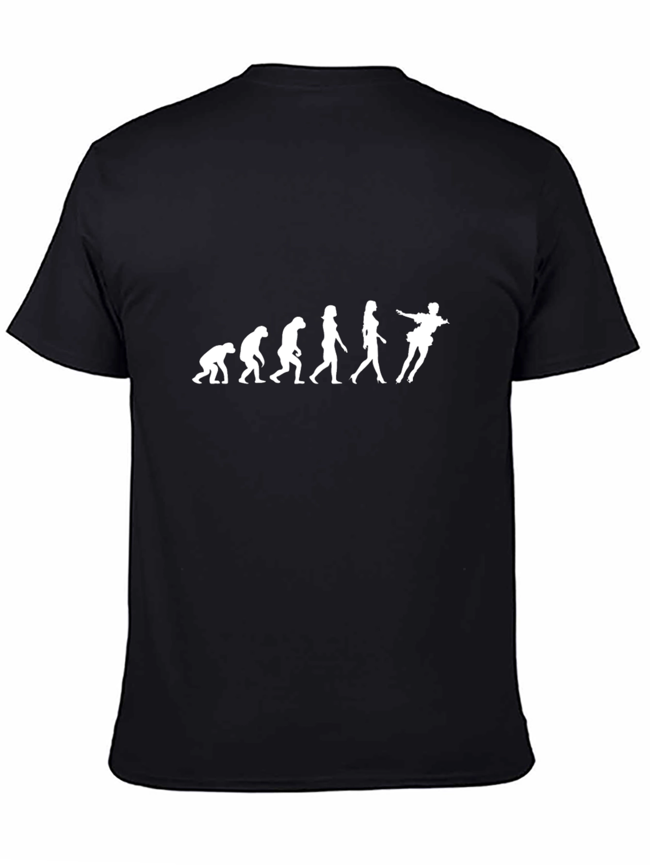 Black Evolution of Dance Funny Black T-Shirt view 4