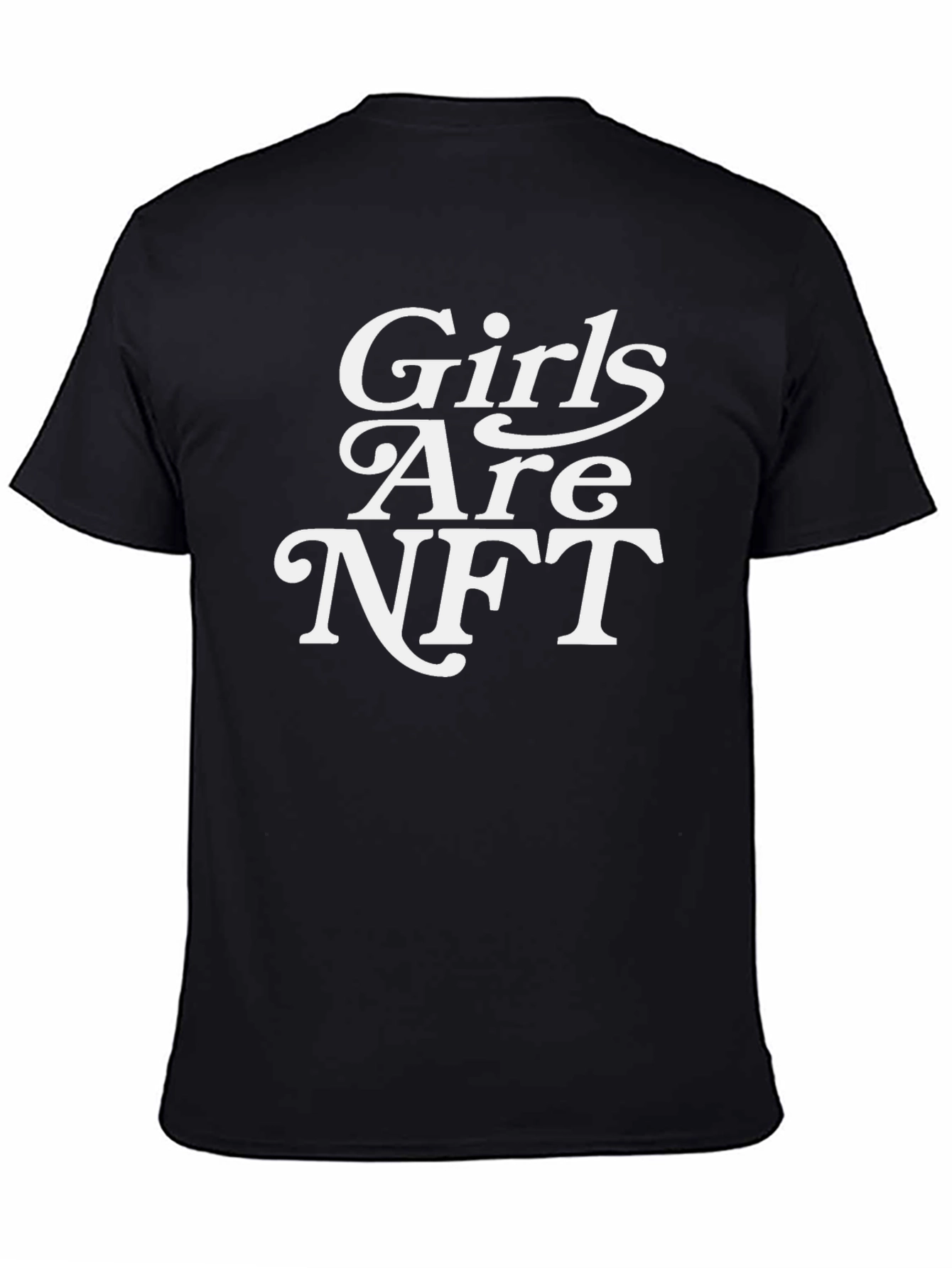 Black Girls are NFT Slogan Tee - Trendy Black T-Shirt view 4