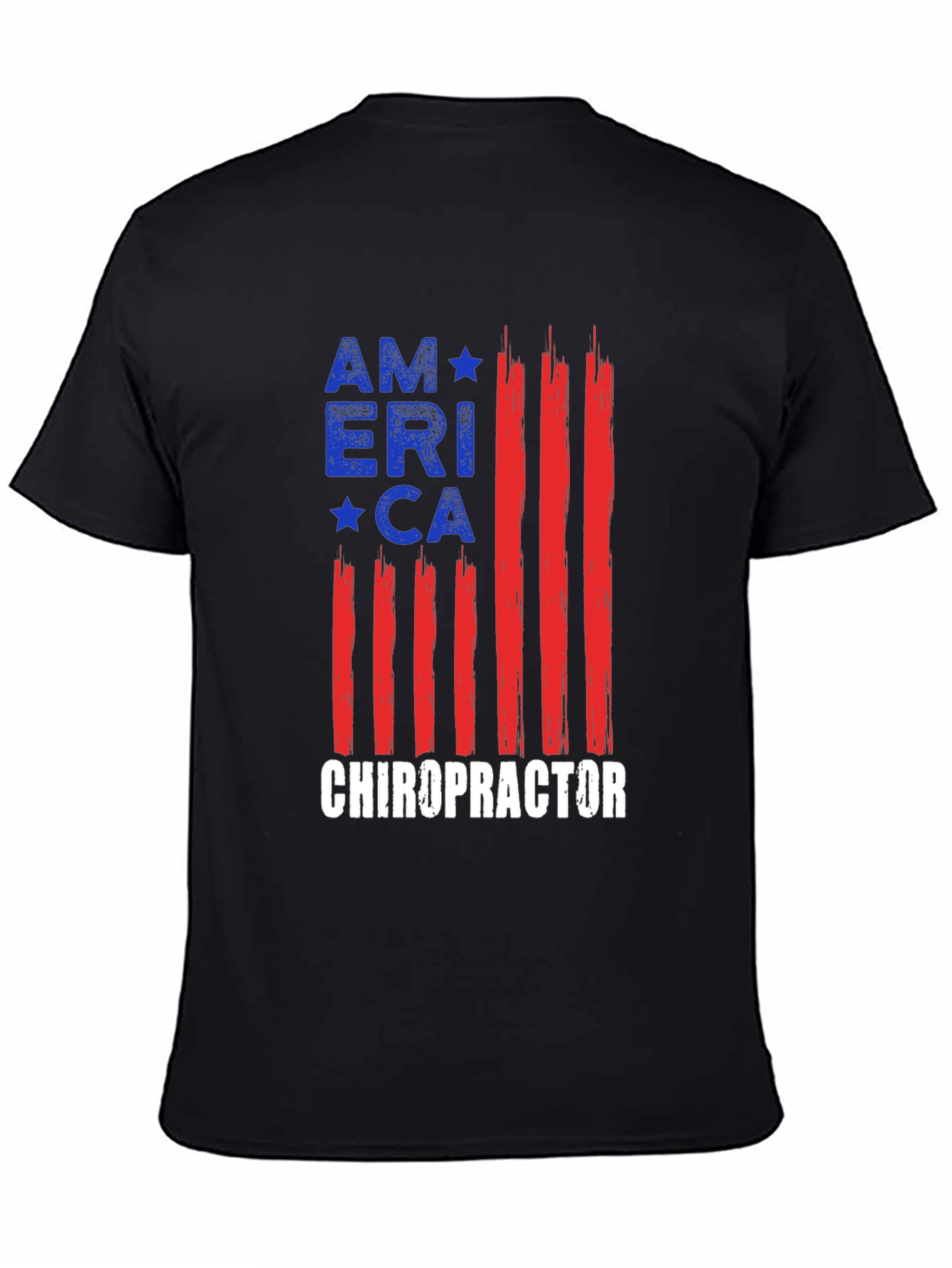 Black Chiropractor America T-Shirt view 4