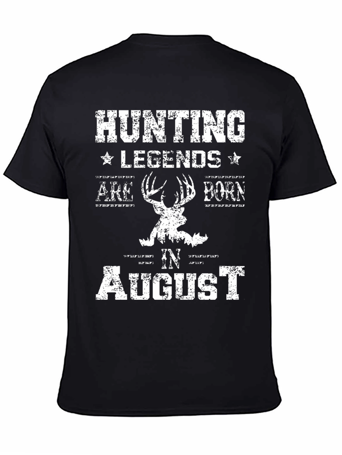 Hunting Legends Born in August T-Shirt - 4
