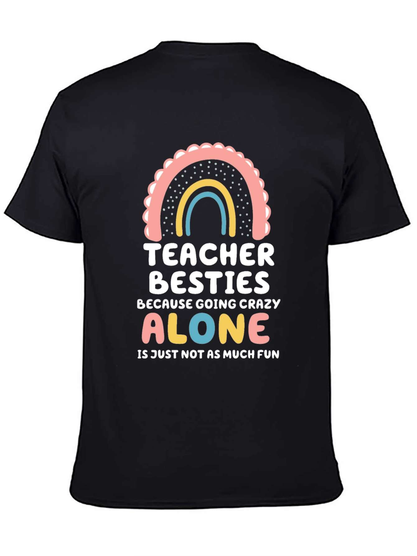 Teacher Besties Graphic T-Shirt - 4