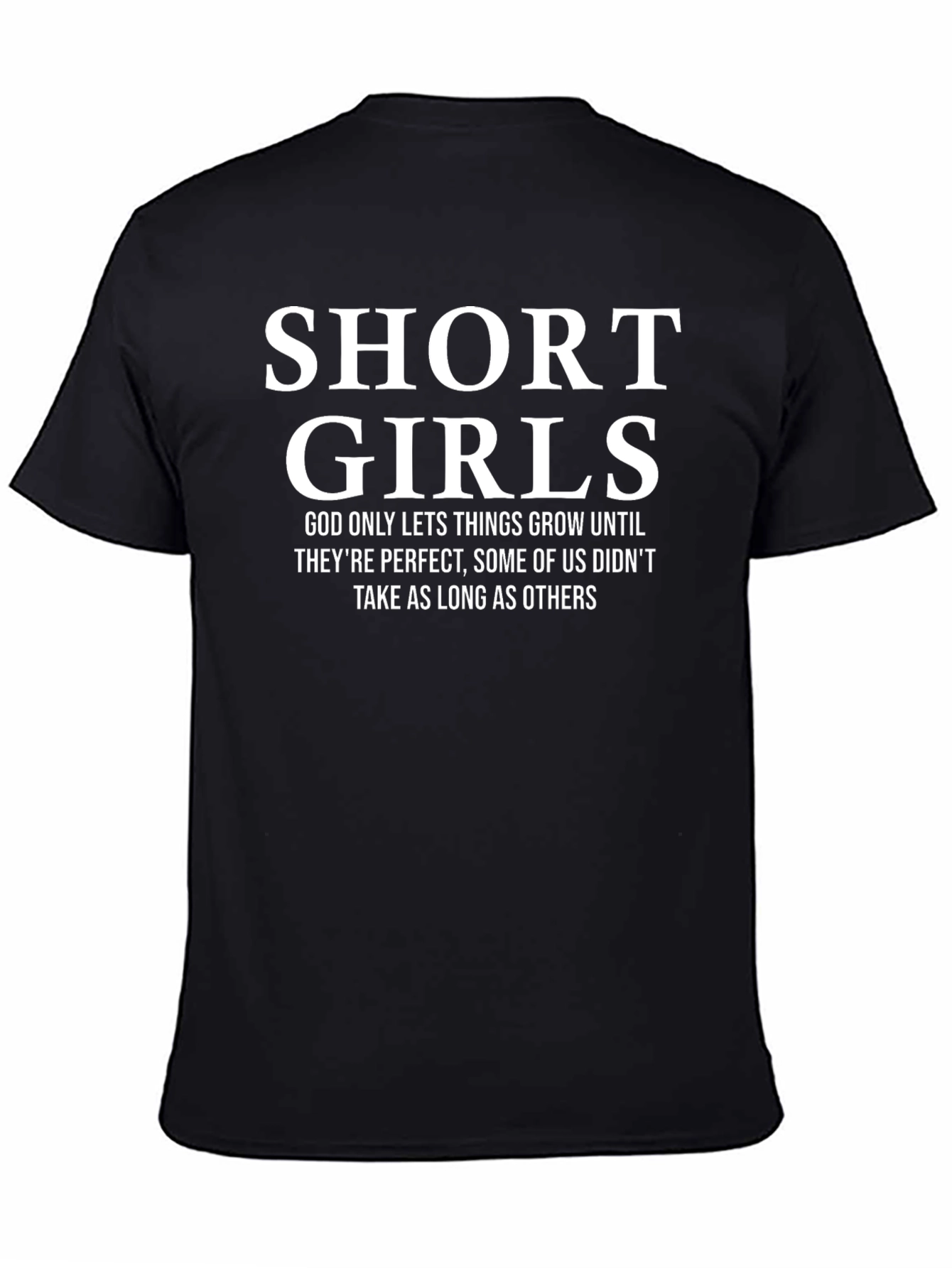 Black Short Girls Graphic T-Shirt - Perfect & Unique view 4