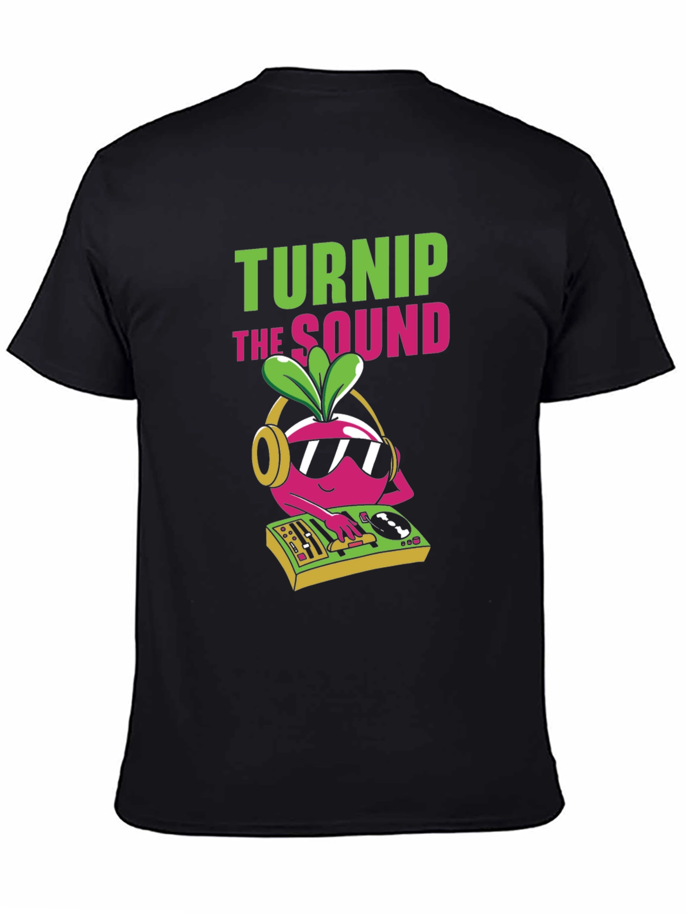 Black Turnip the Sound DJ Graphic T-Shirt view 4