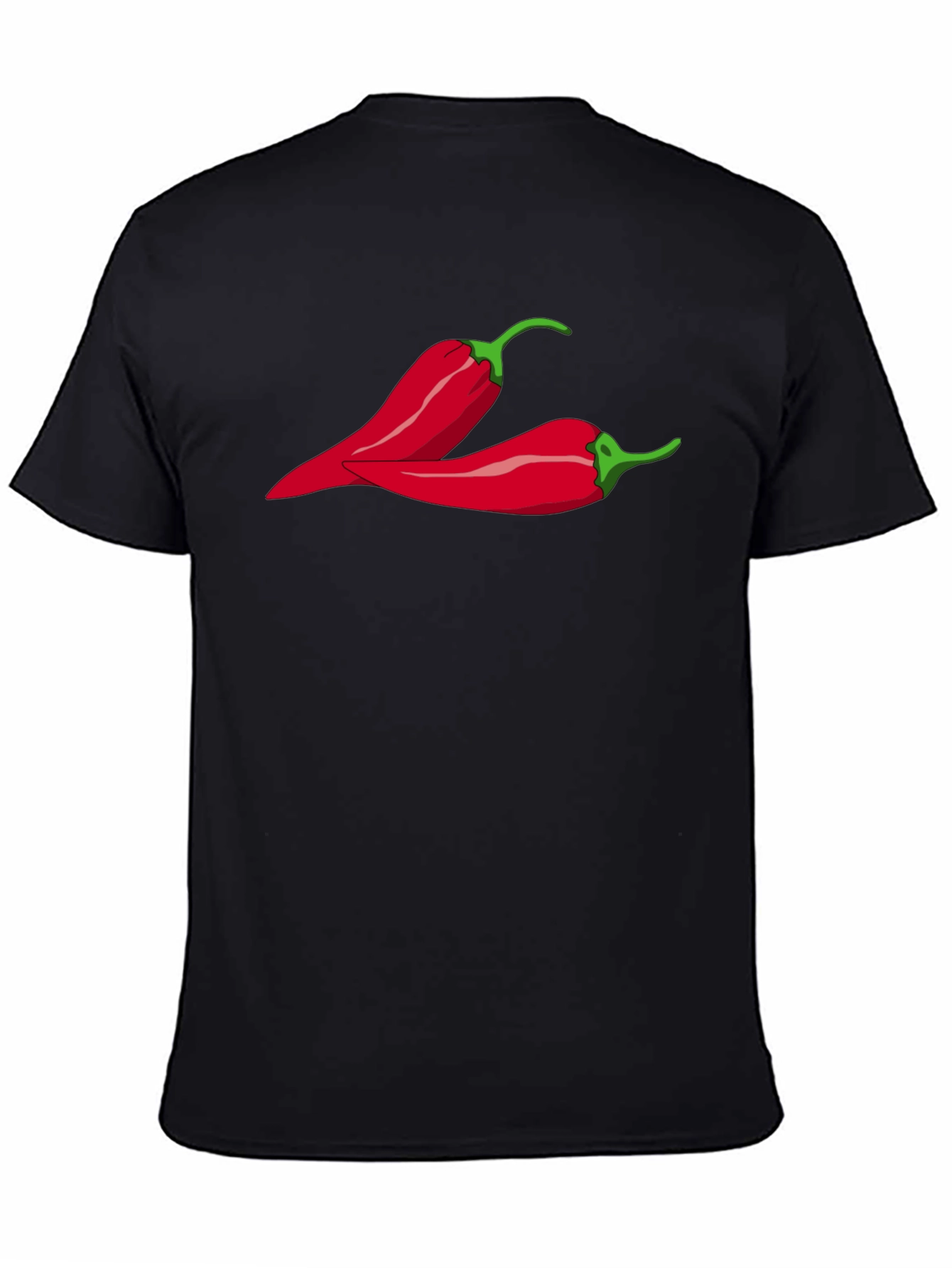 Spicy Chili Pepper Graphic T-Shirt - Black - 4