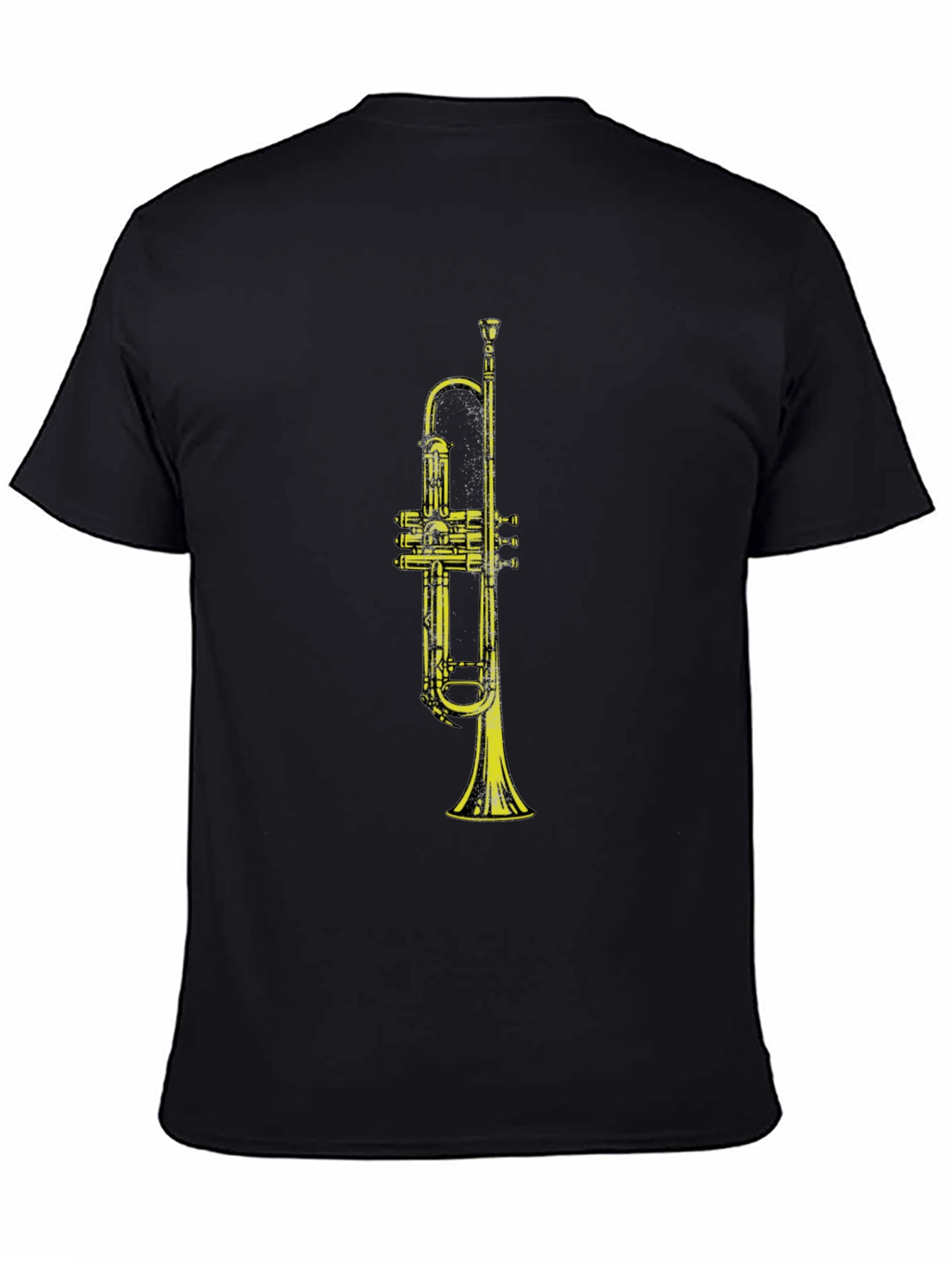 Black Trumpet Graphic Black T-Shirt view 4