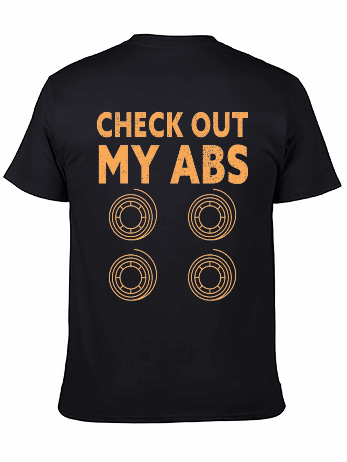 Black Check Out My ABS T-Shirt - Funny Auto Body Mechanic Tee view 4