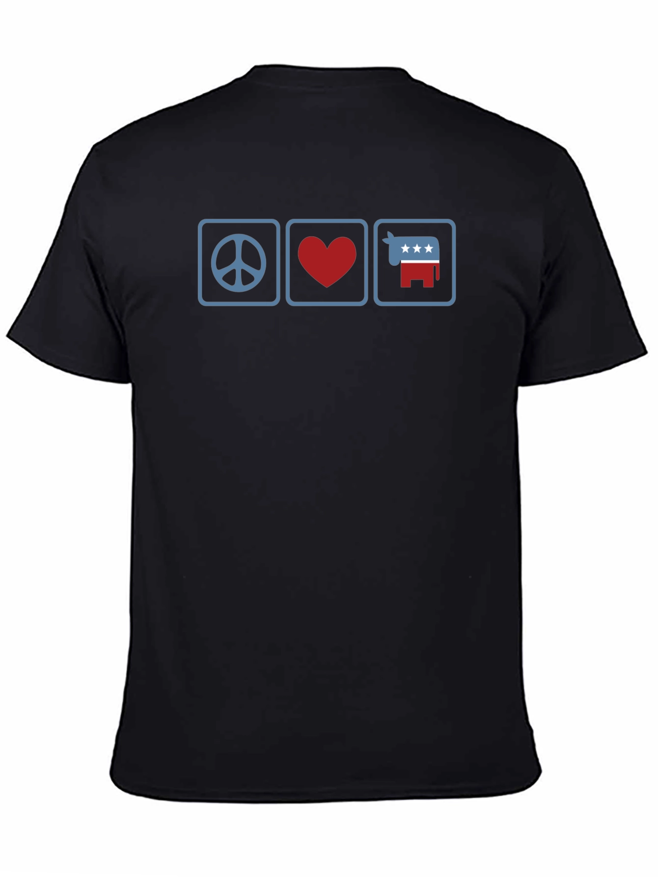 Black Peace Love GOP T-Shirt view 4