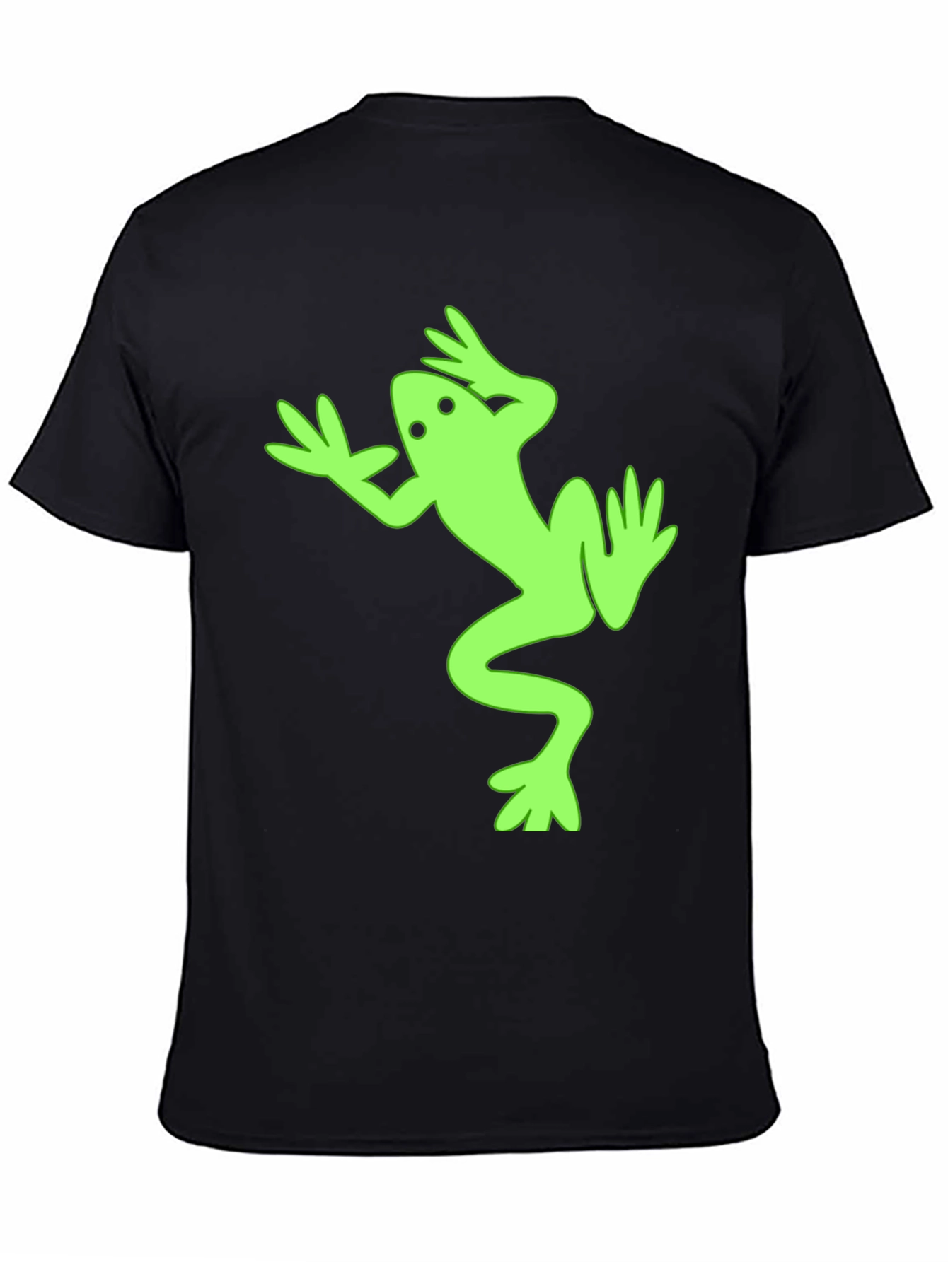 Black Frog Graphic Tee - Fun & Unique Black T-Shirt view 4