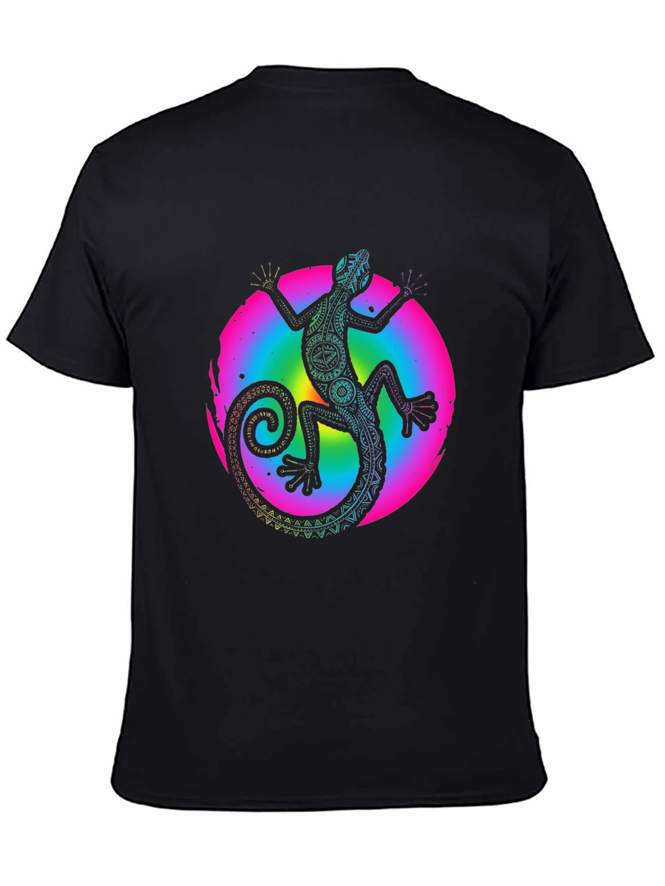 Black Lizard Graphic Tee - Men's Black T-Shirt view 4