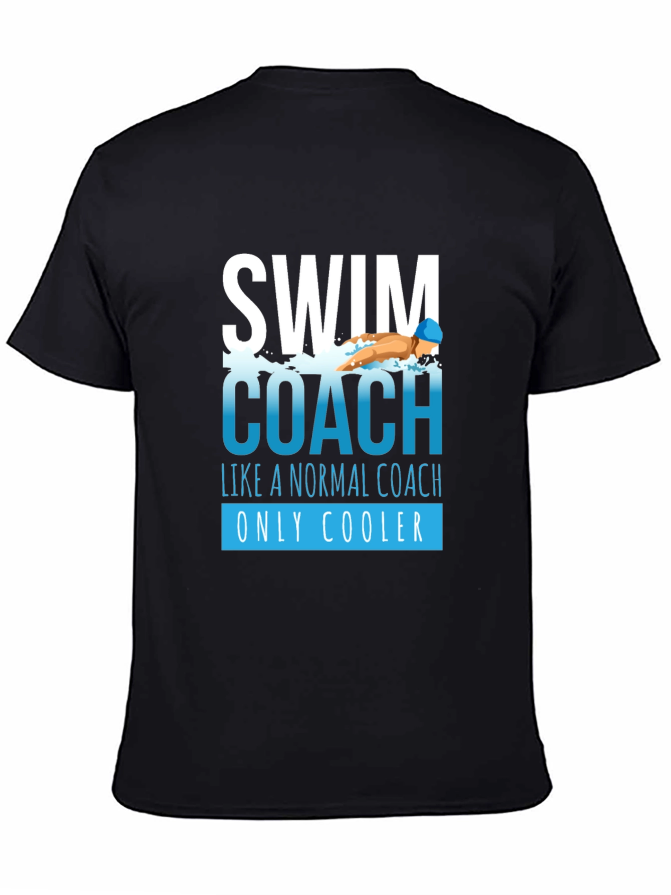 Swim Coach Graphic T-Shirt - Cool Coaching Apparel - 4